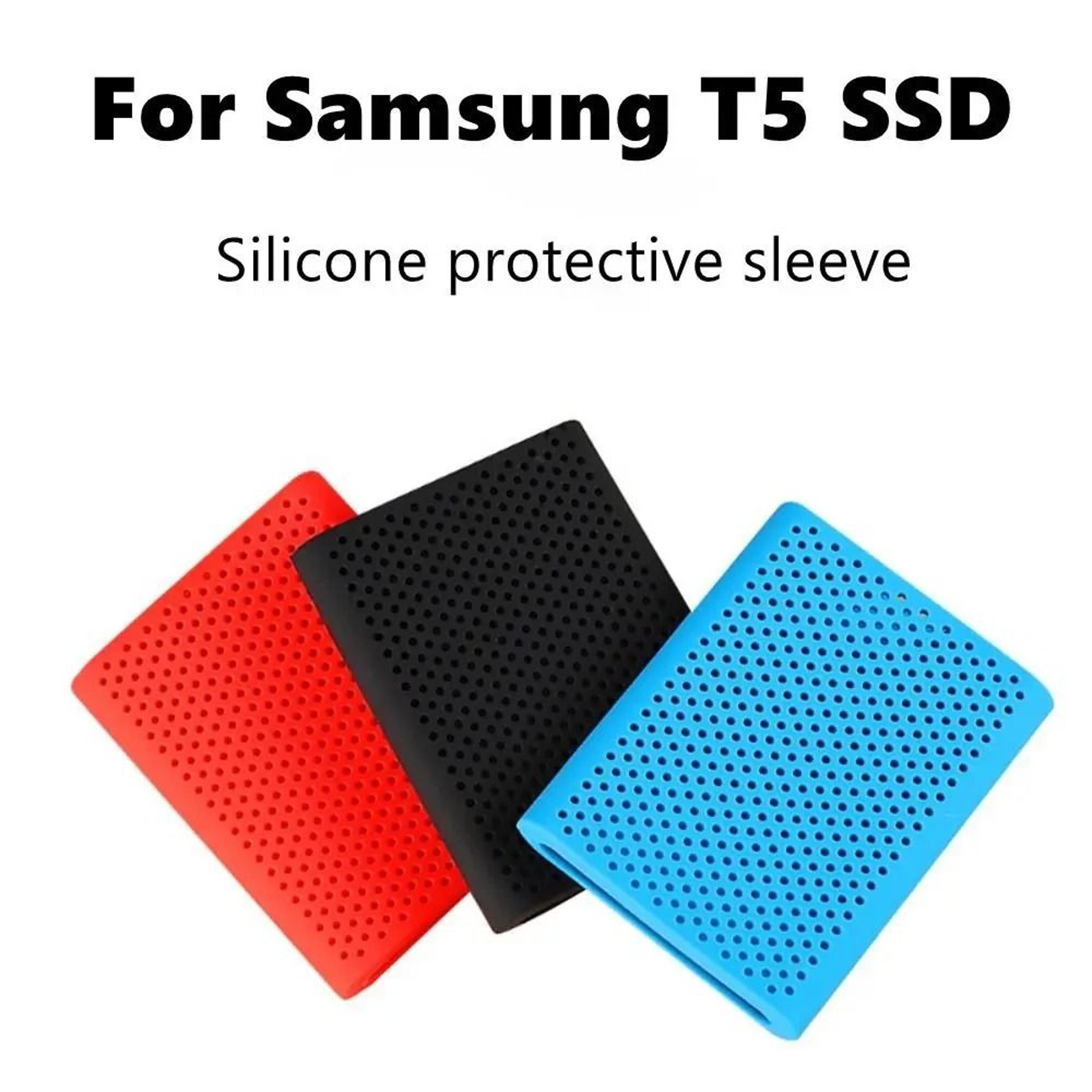 Breathable Silicone Protective Sleeve For Samsung T5 Portable SSD Drive 9