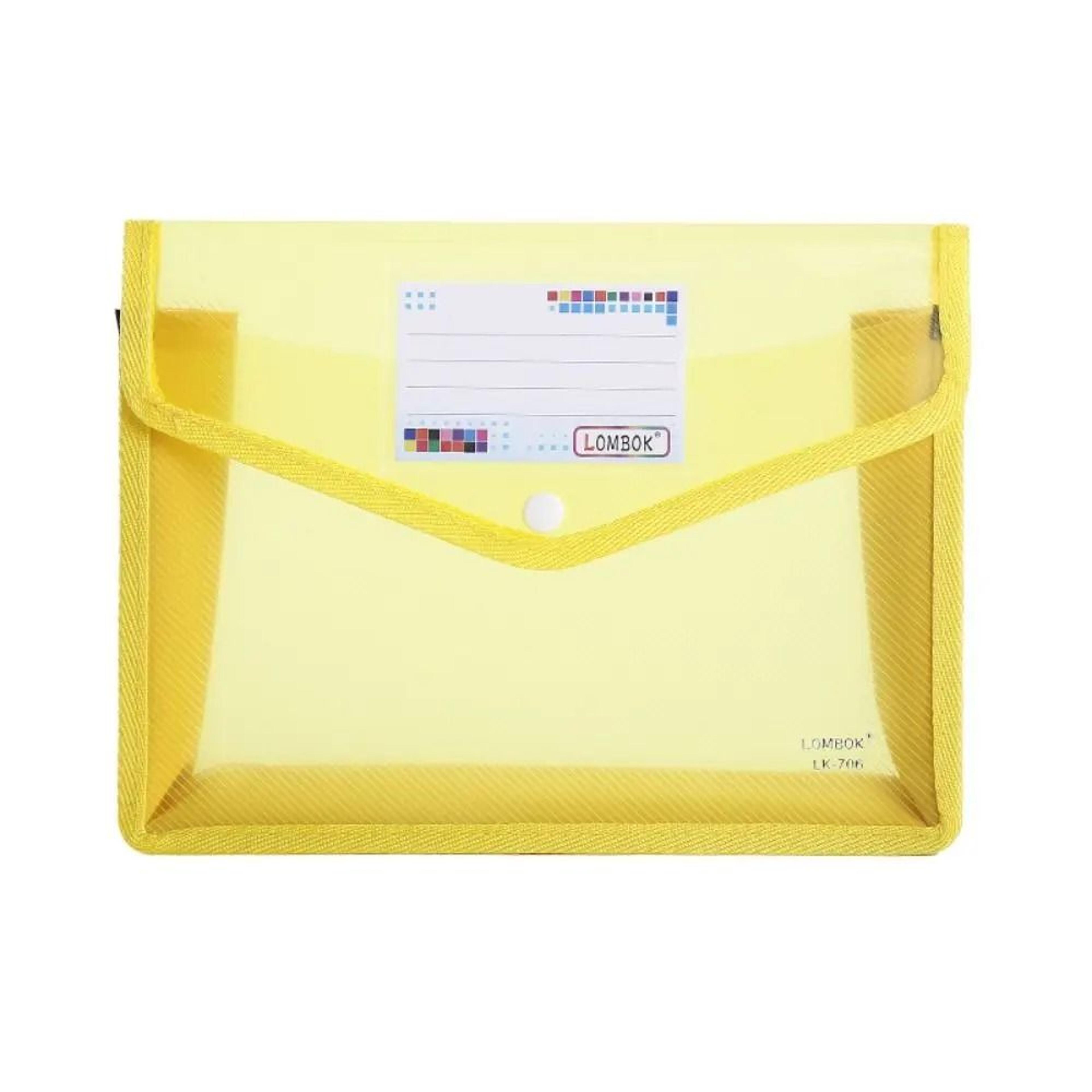 Large Capacity A5 Plastic Document Folder For Organized Portable Storage 3