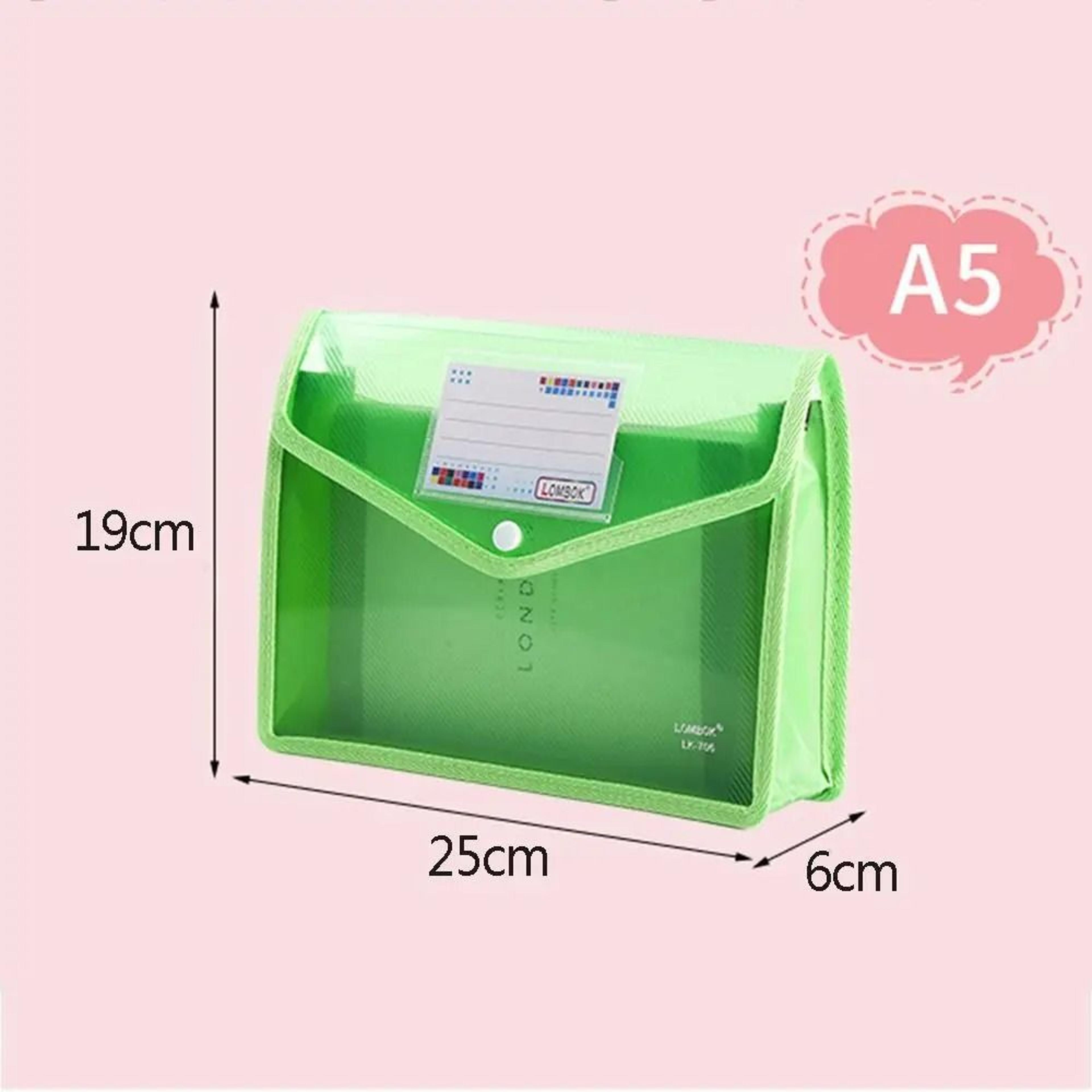 Large Capacity A5 Plastic Document Folder For Organized Portable Storage 10
