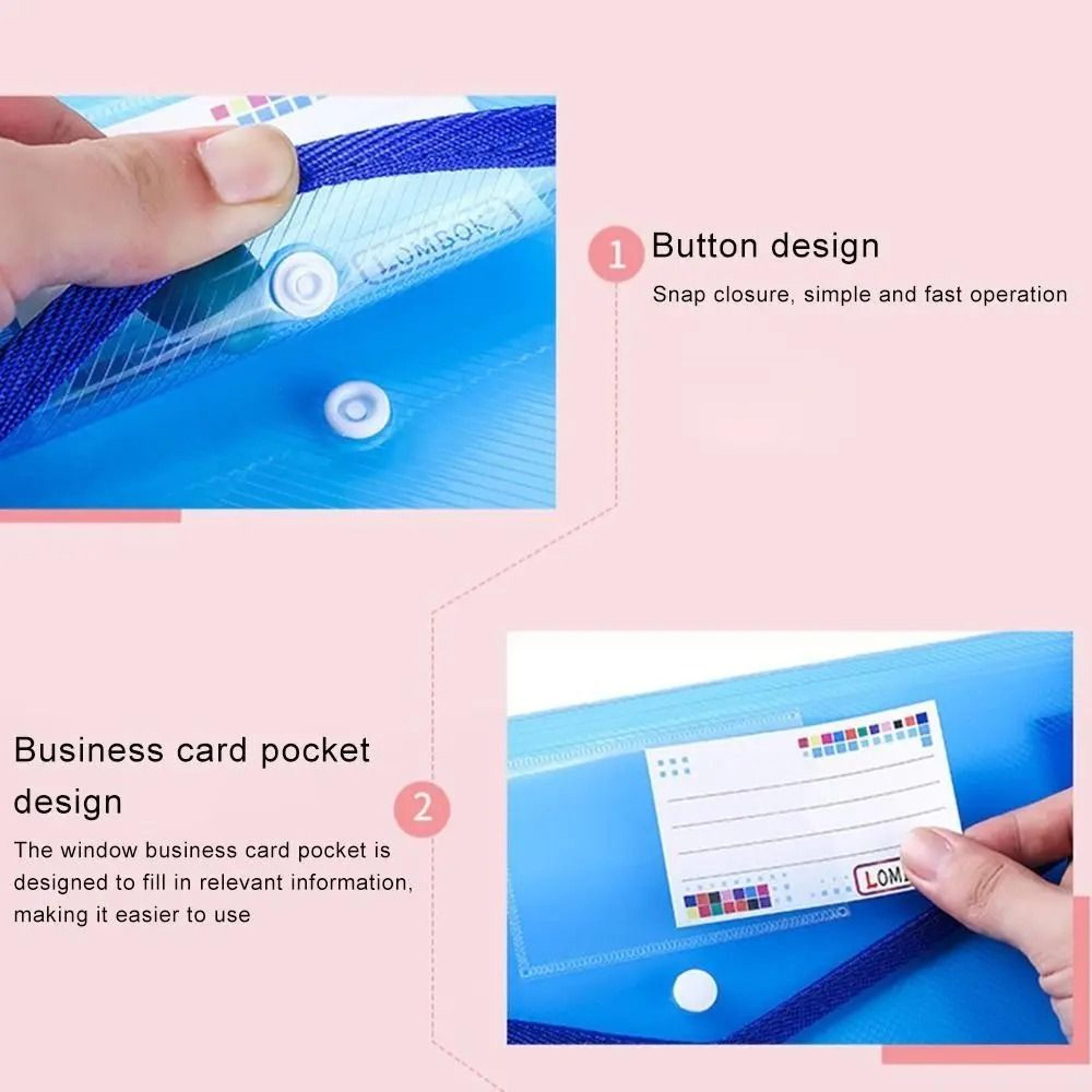 Large Capacity A5 Plastic Document Folder For Organized Portable Storage 13