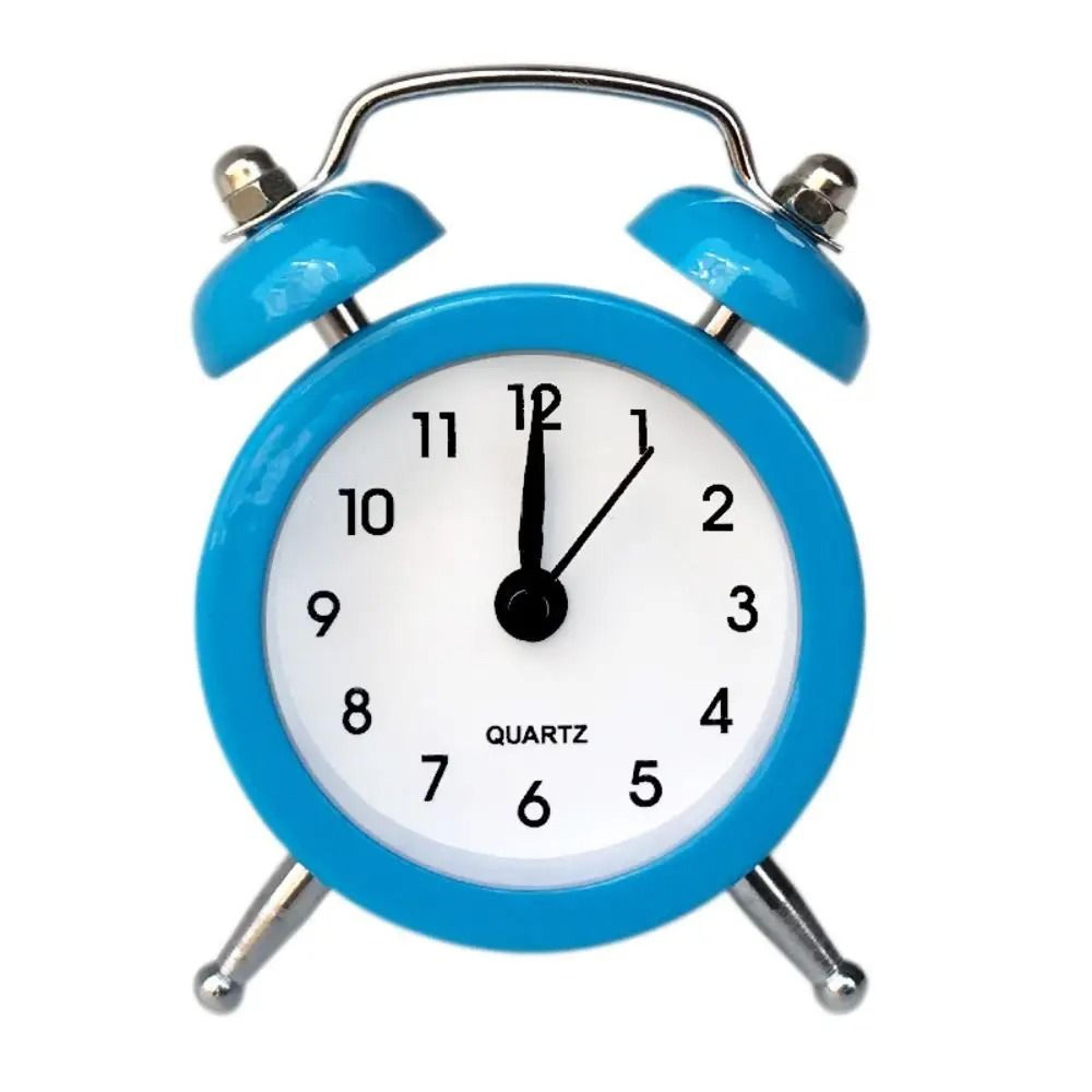 Cute Rabbit Ear Mini Metal Alarm Clock For Desk And Bedside 4