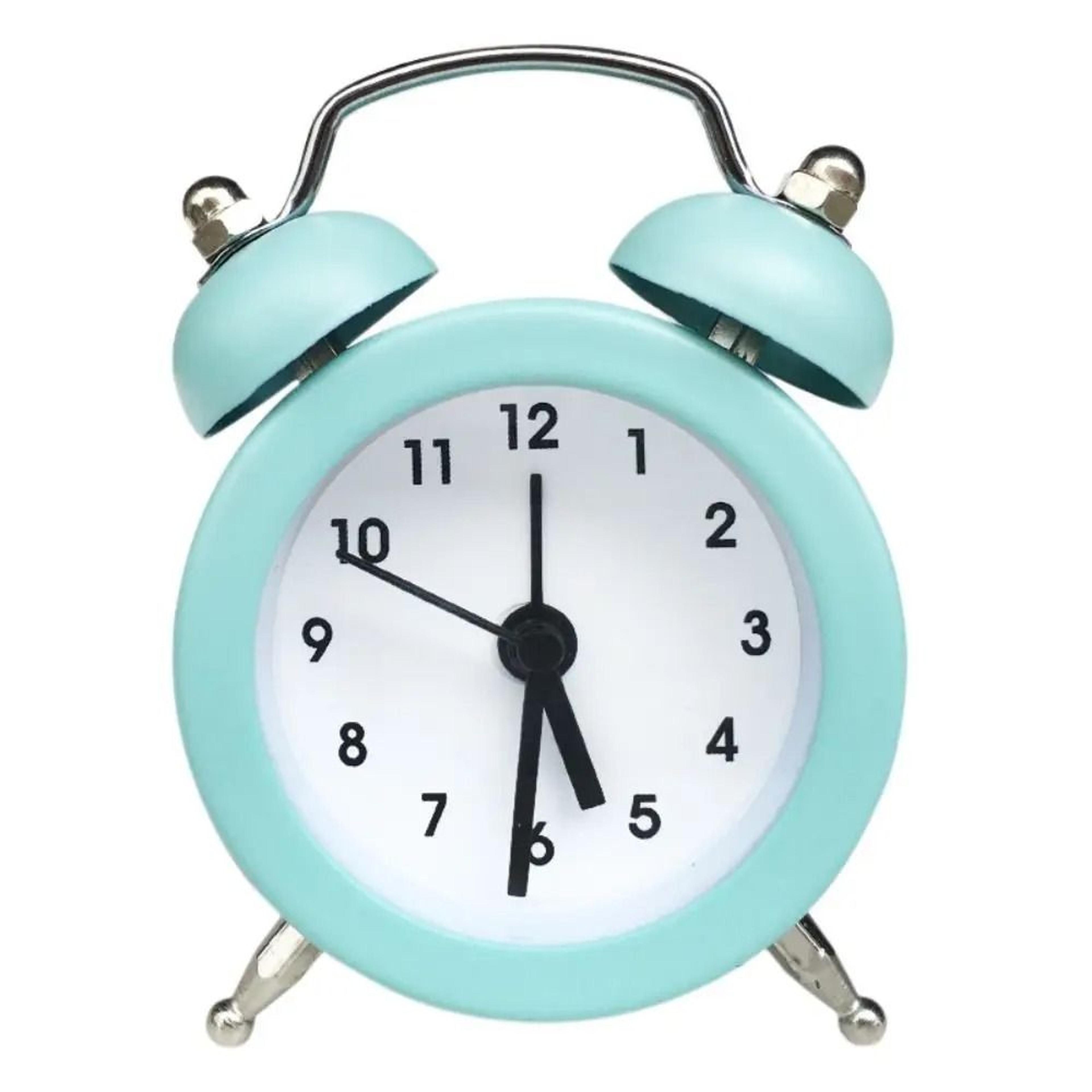 Cute Rabbit Ear Mini Metal Alarm Clock For Desk And Bedside 9