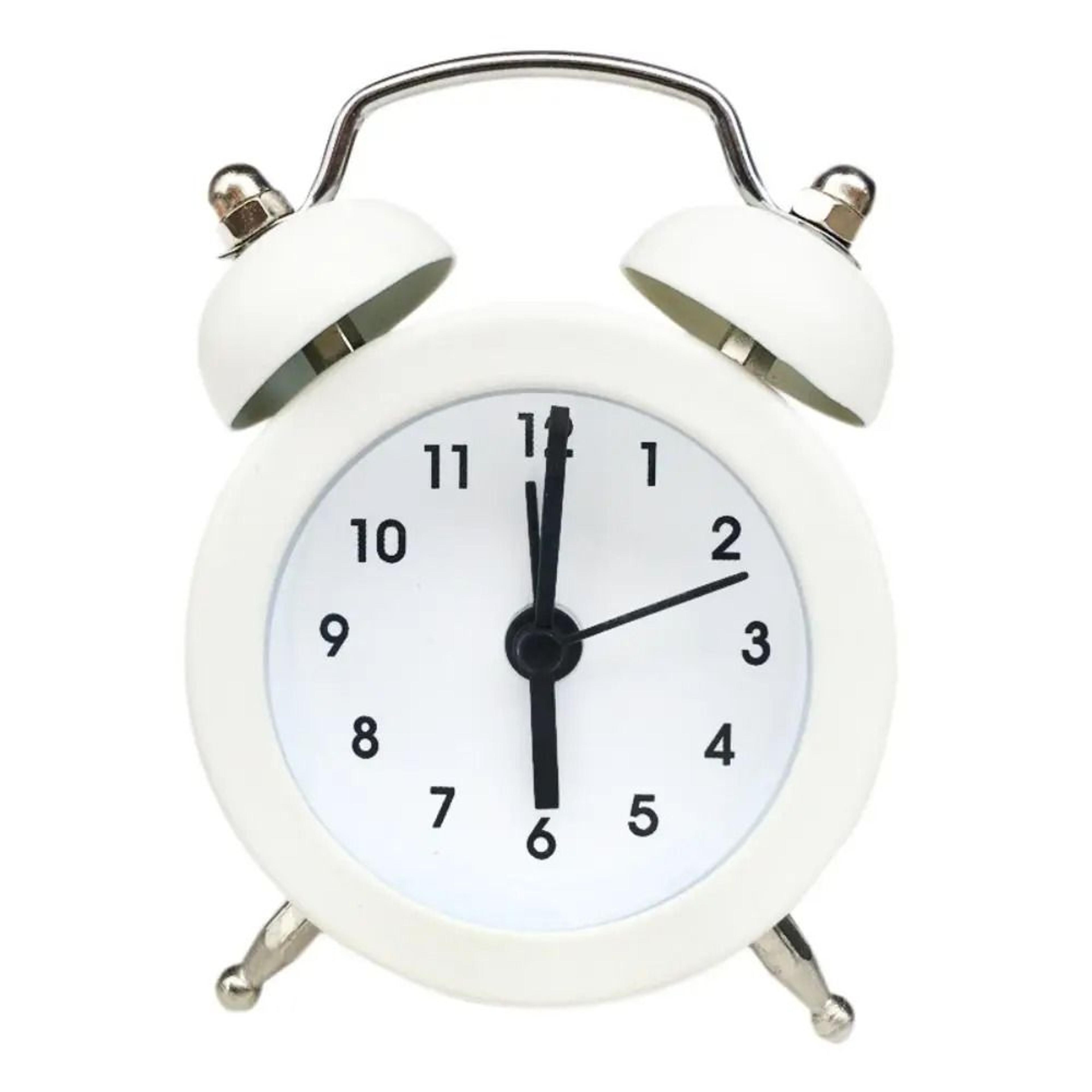 Cute Rabbit Ear Mini Metal Alarm Clock For Desk And Bedside 2