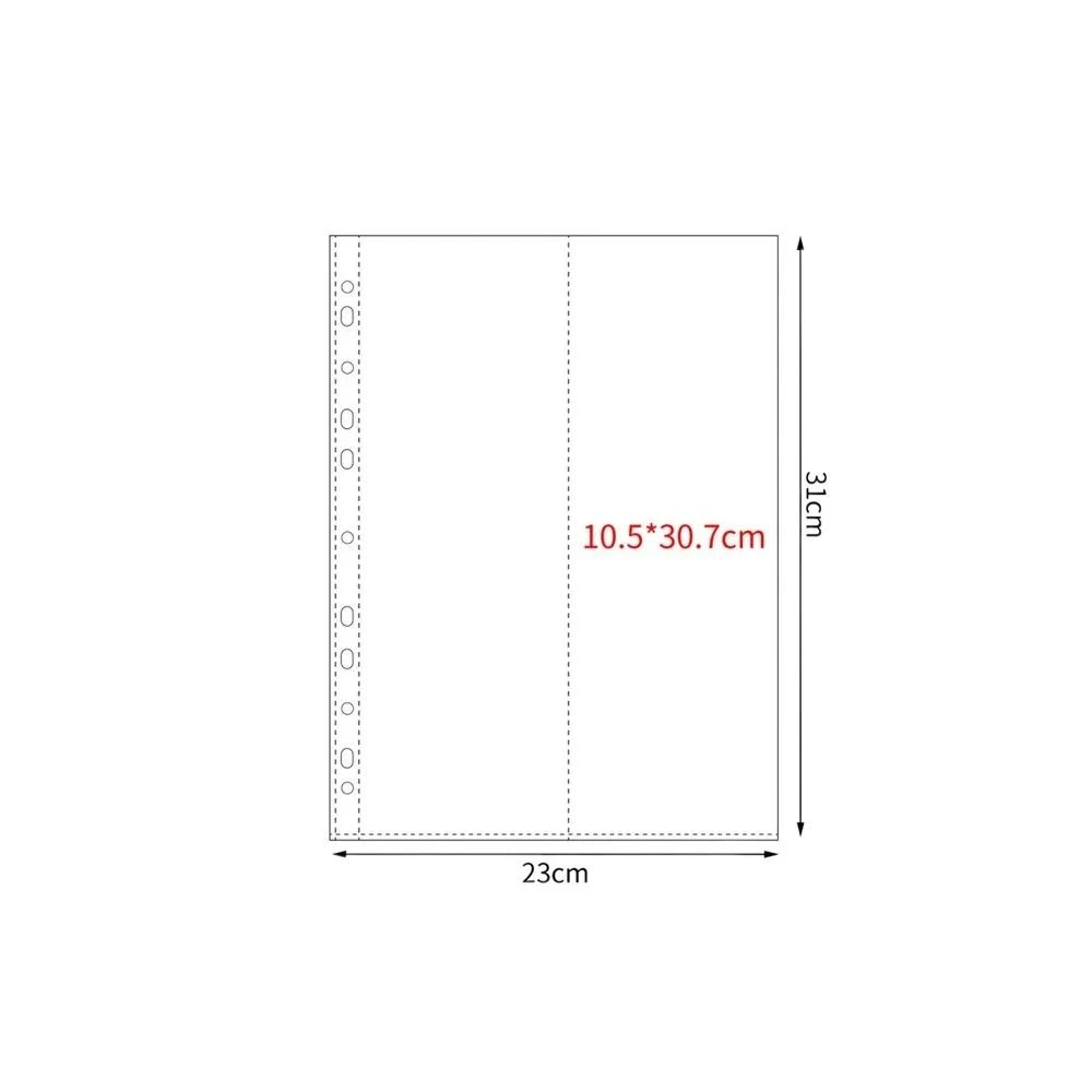 A4 Clear Photo Album Refill Pages For Four Ring Binder 8