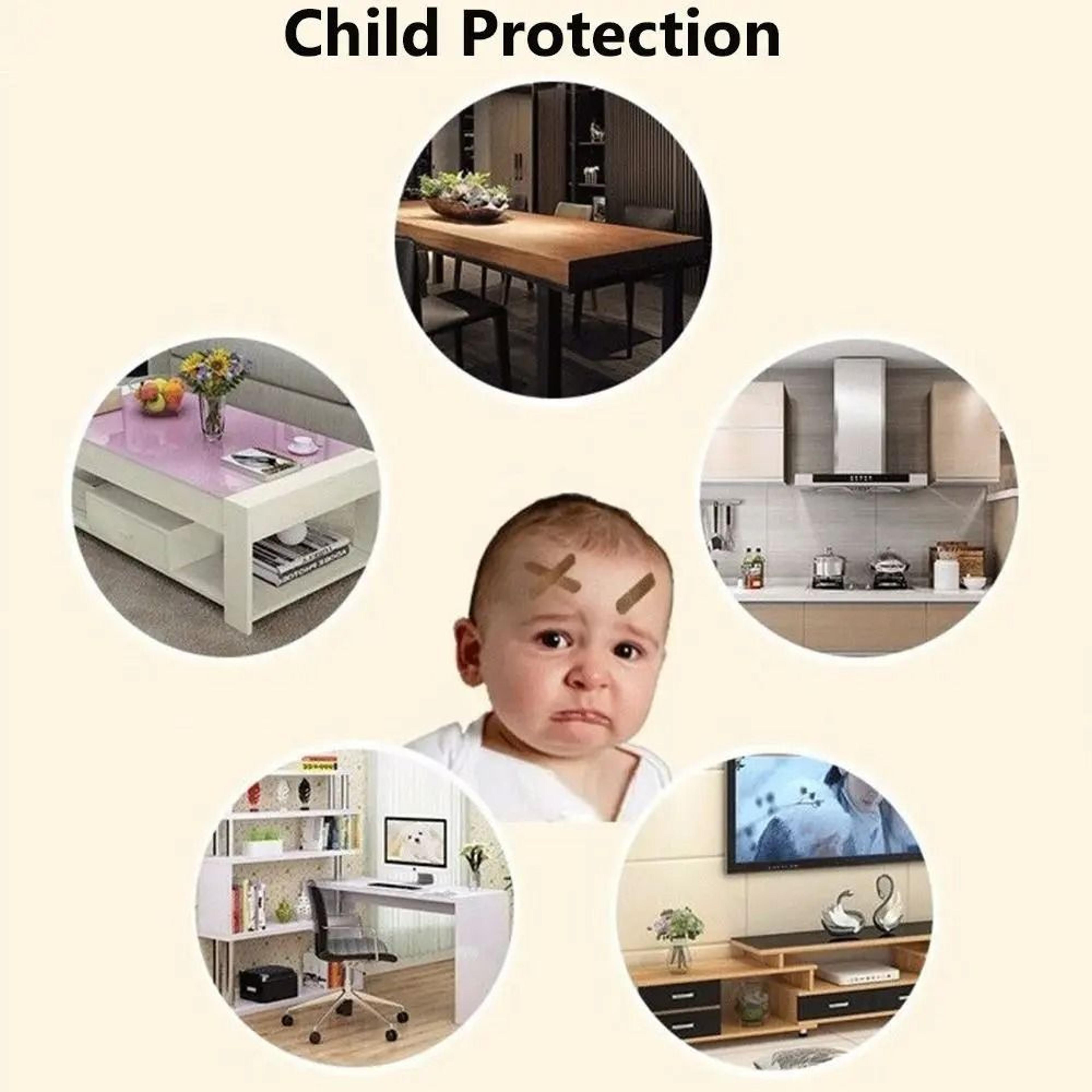 Four Piece Soft Silicone Baby Corner Protector Table Guard Set 13