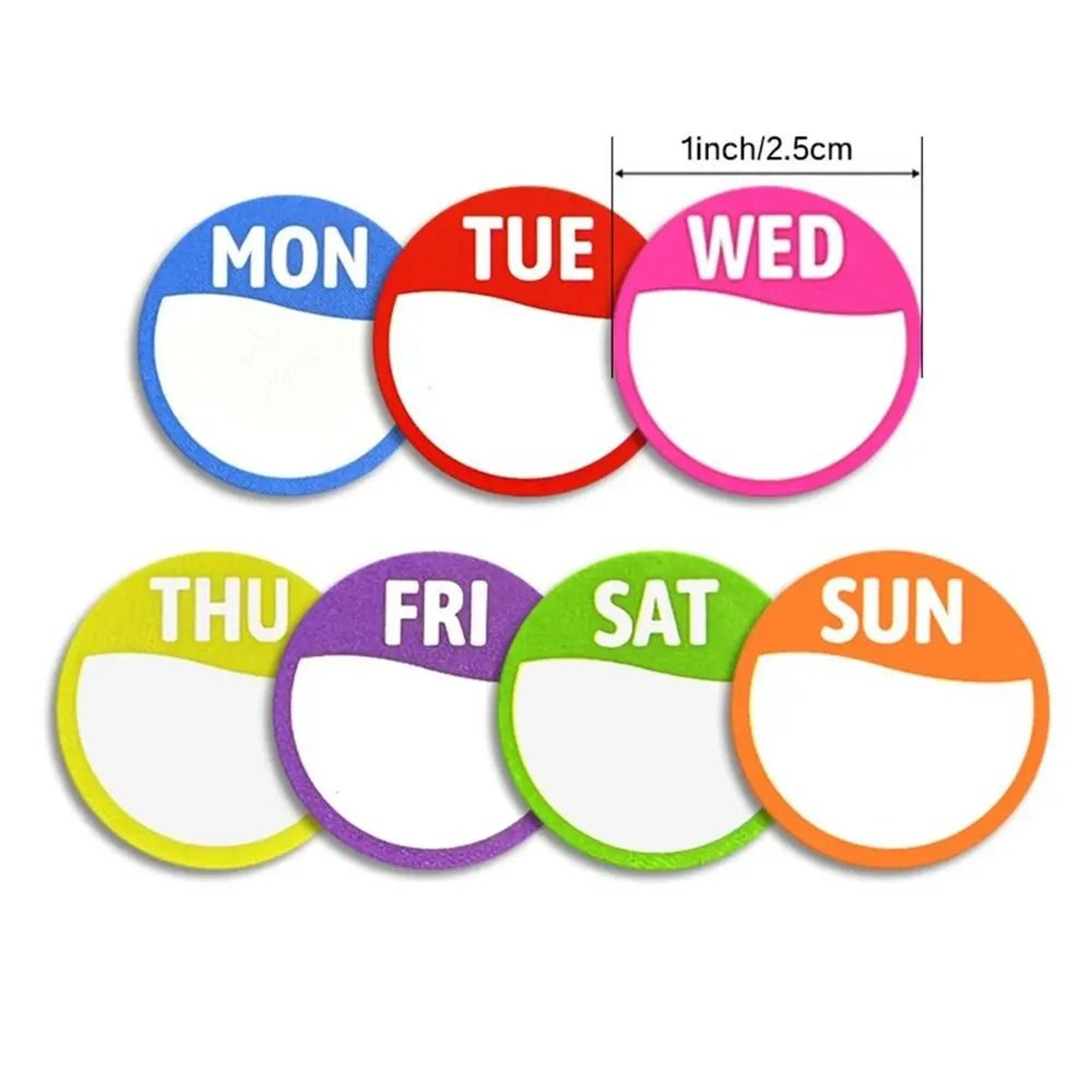 Removable Day Of Week Food Rotation Labels Roll 8