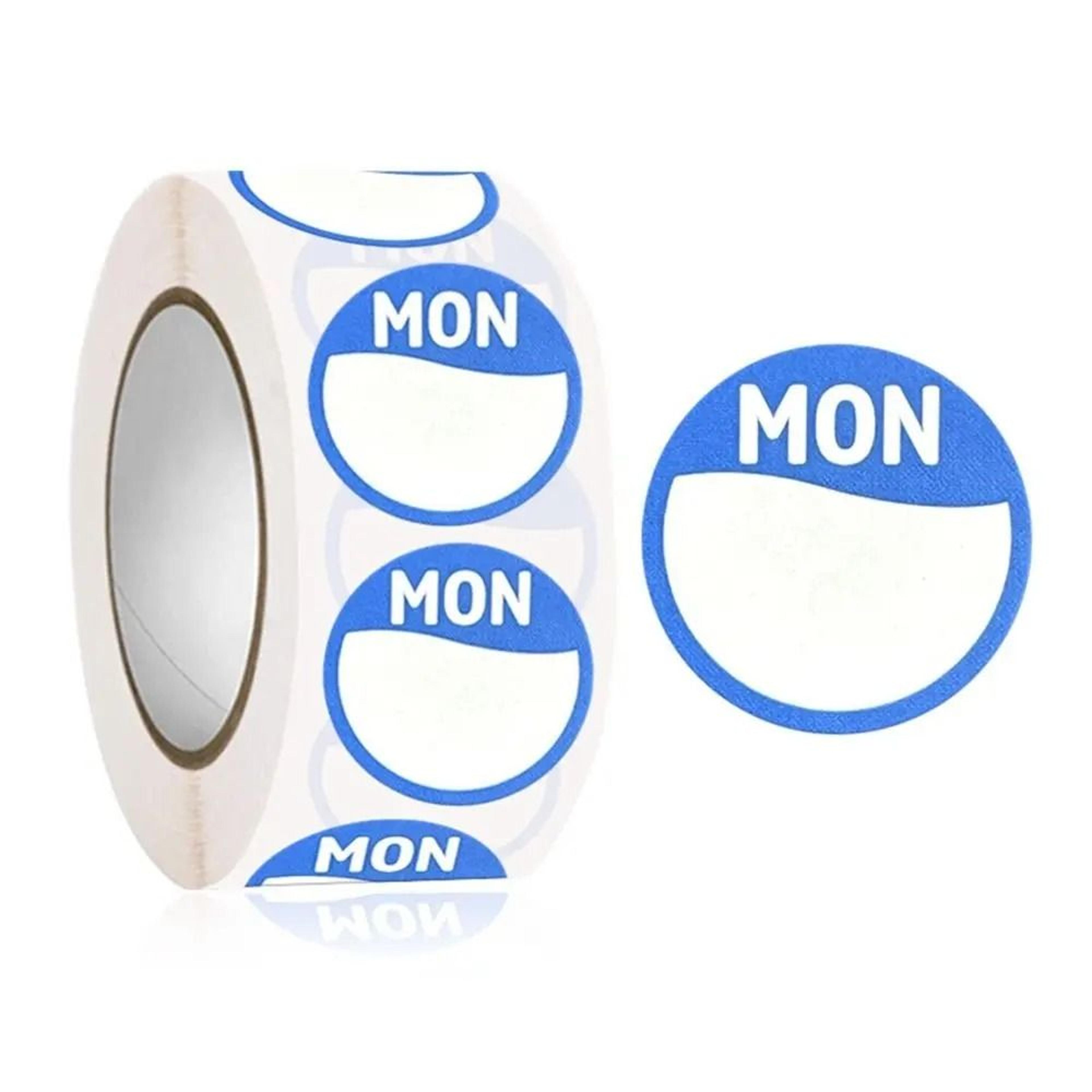 Removable Day Of Week Food Rotation Labels Roll 1