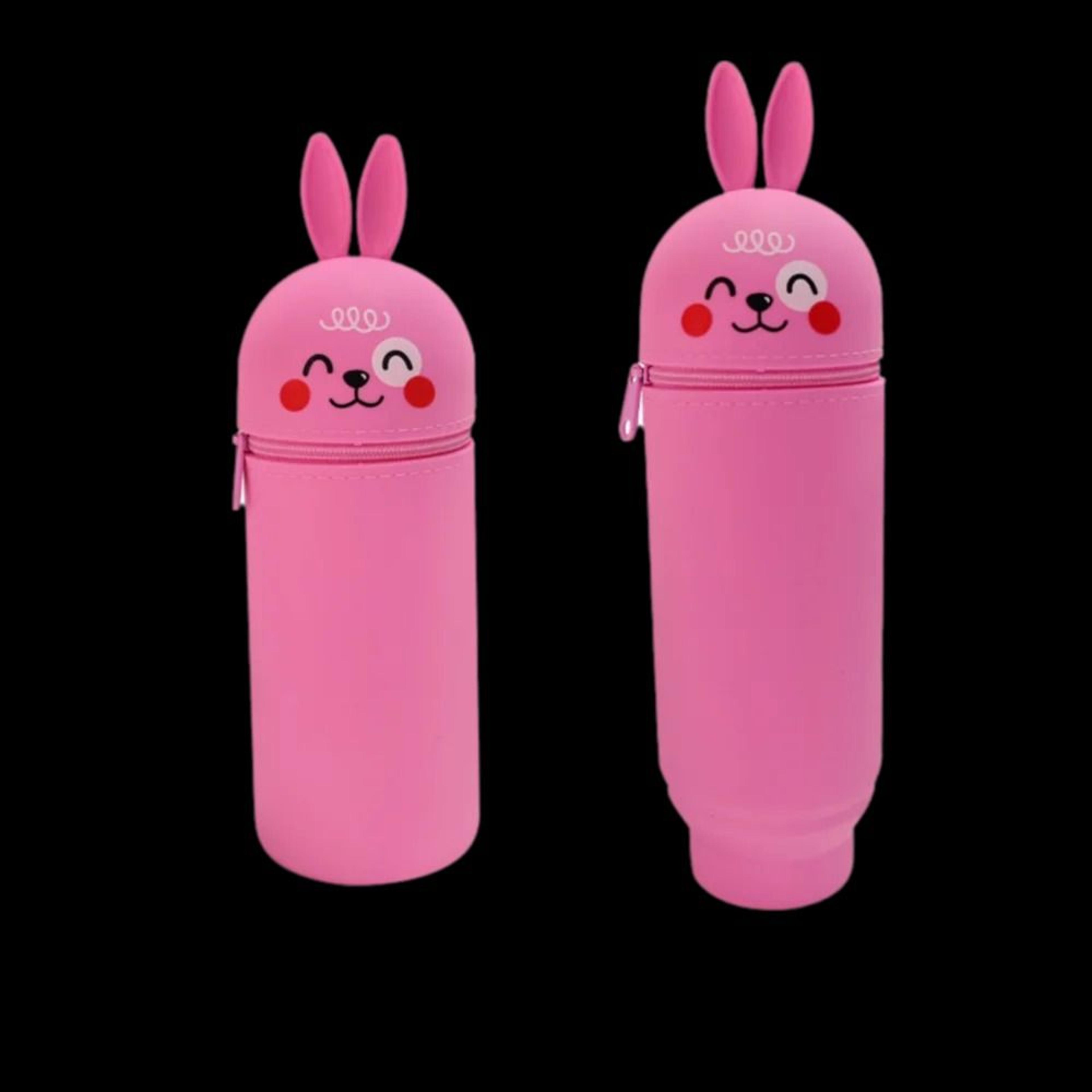 Cute Foldable Animal Silicone Pencil Case And Pen Organizer 2