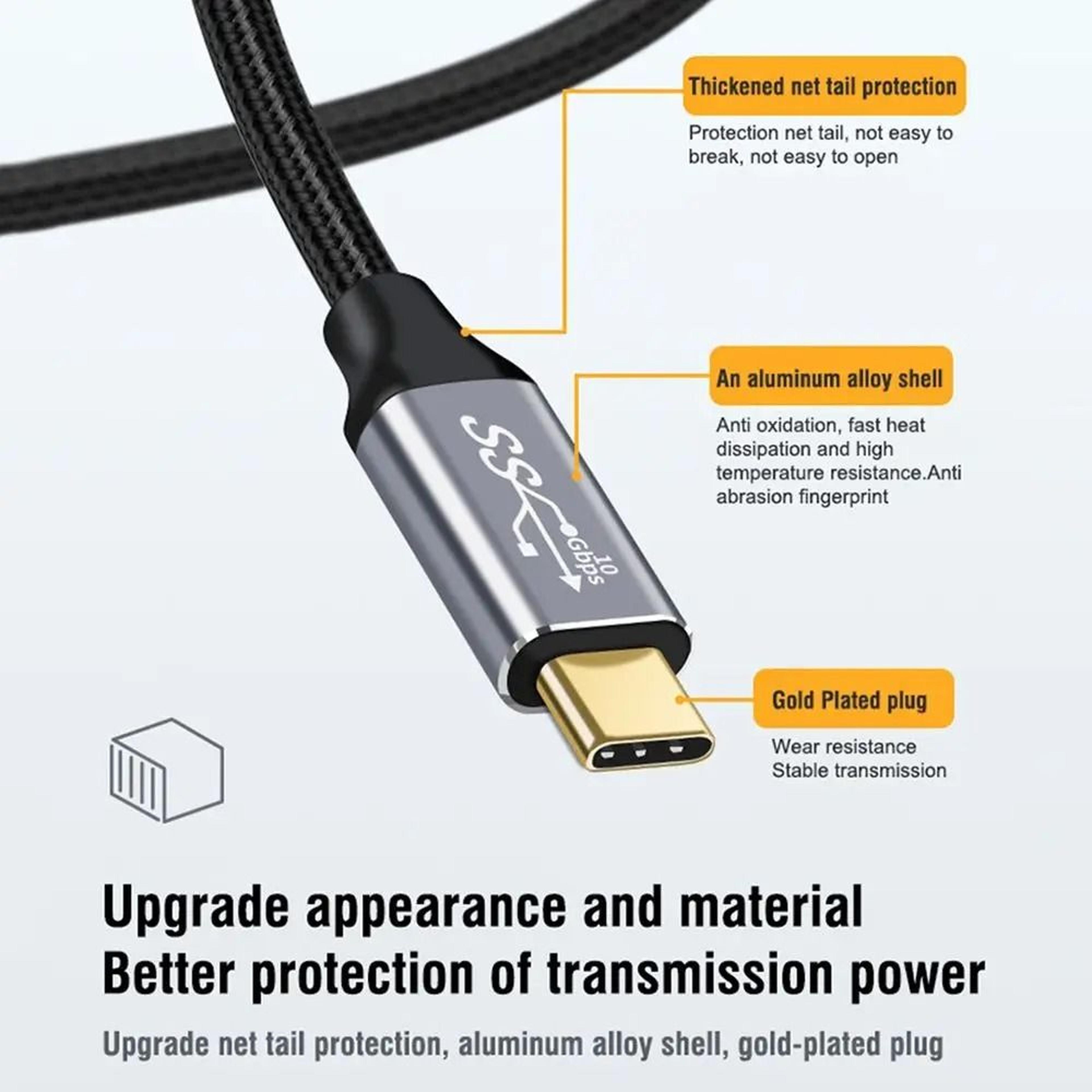 100W USB C Extension Cable With 10Gbps Data And 4K Video 9
