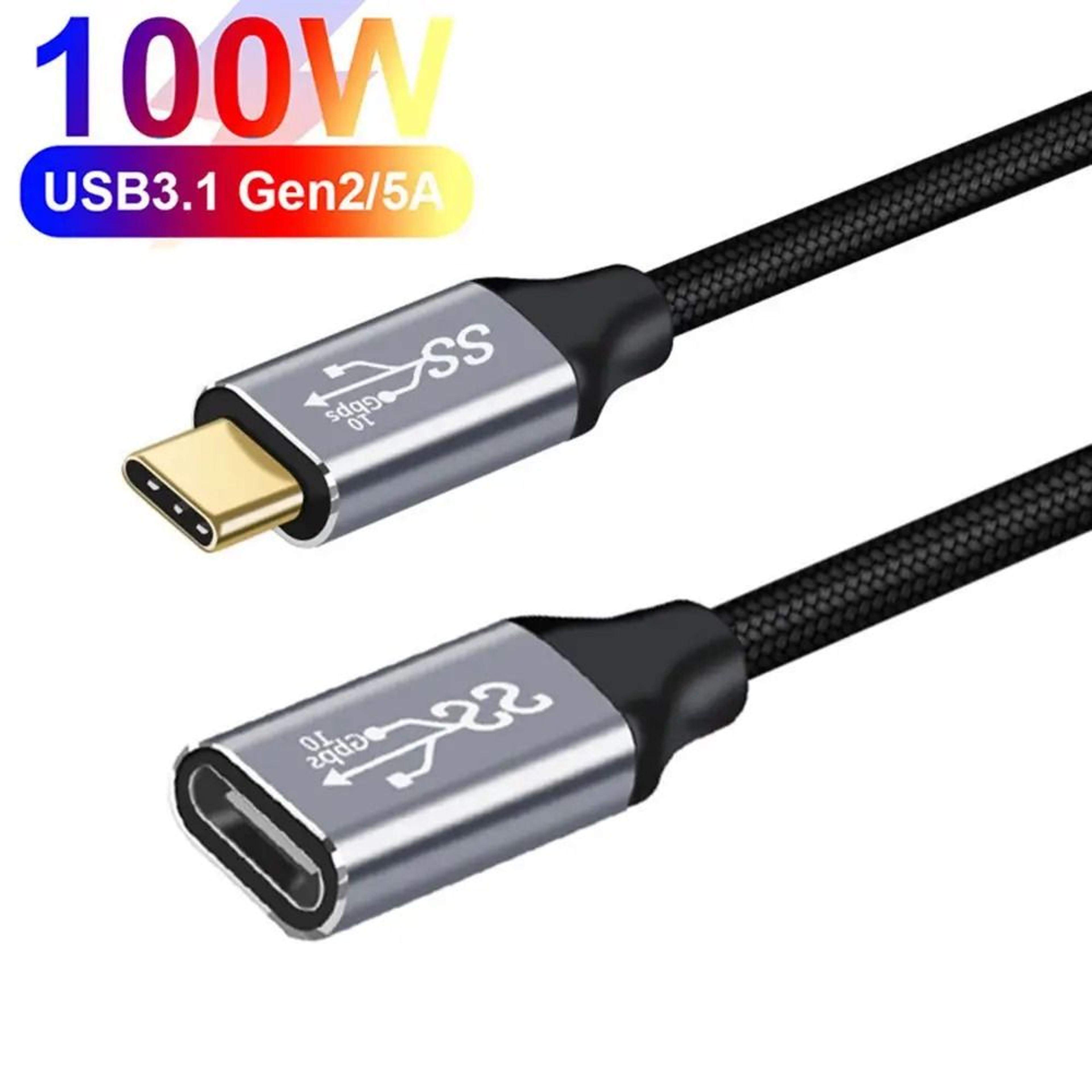 100W USB C Extension Cable With 10Gbps Data And 4K Video 6