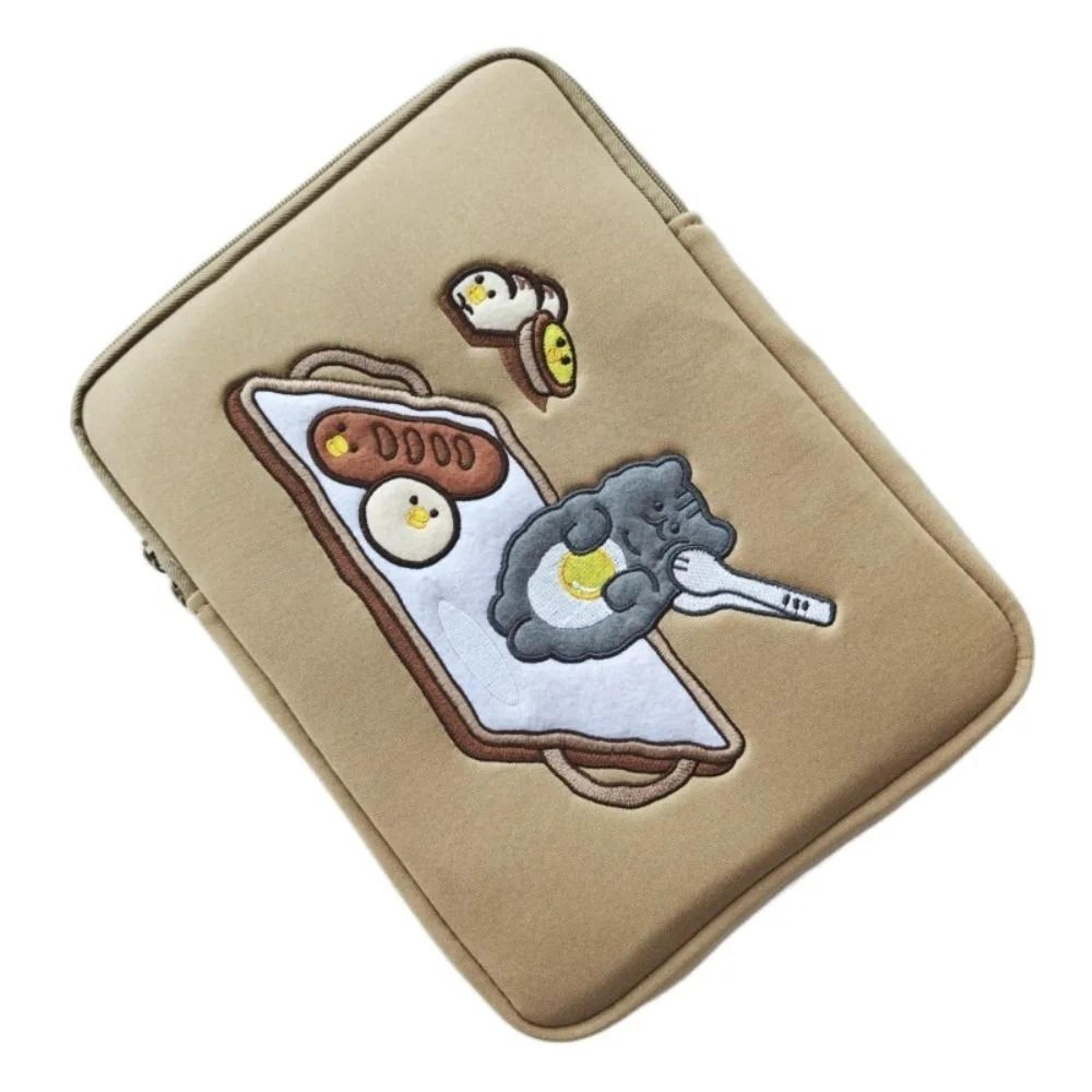 Cute Plush 11 Inch Tablet Sleeve And Protective Carrying Bag 12