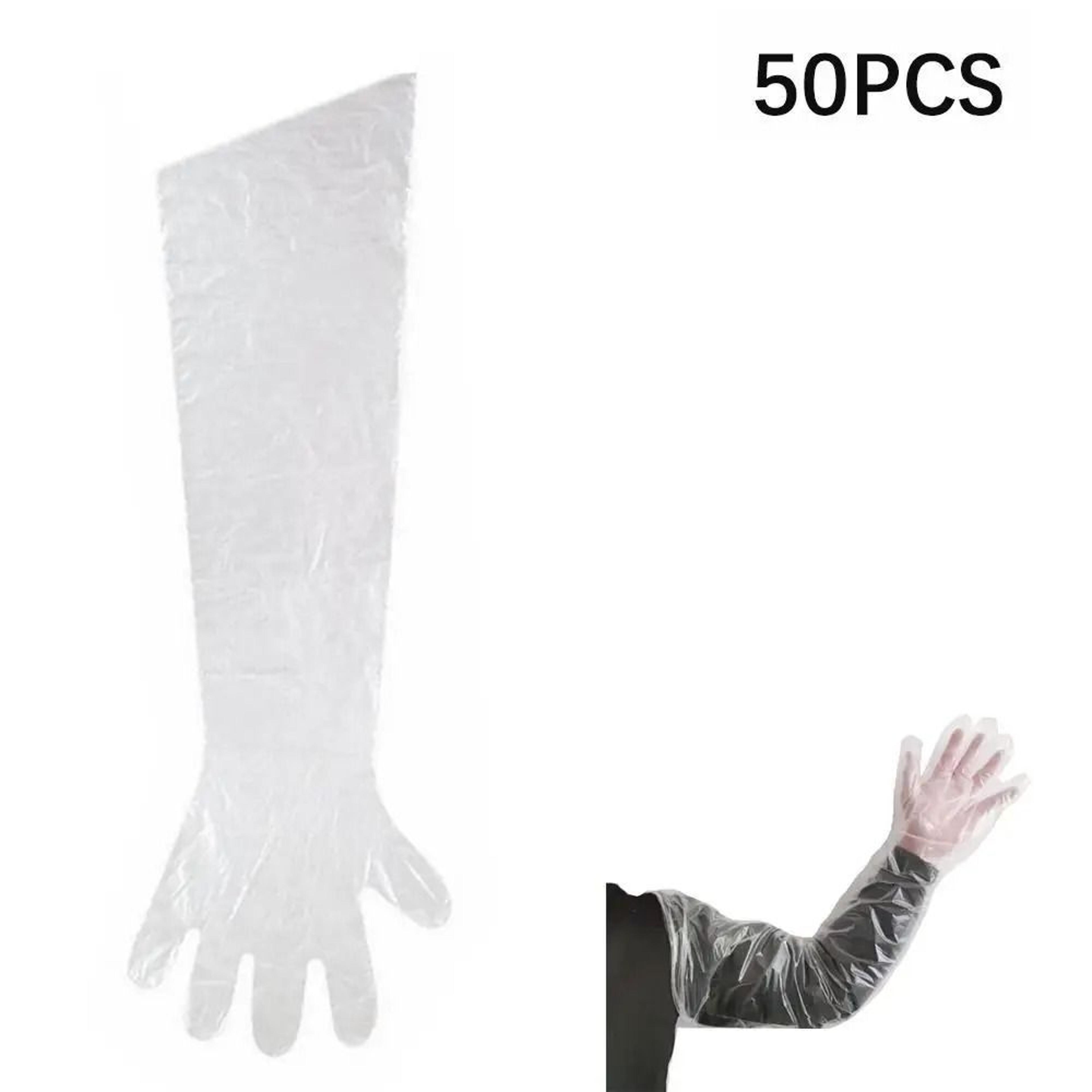 50 Piece Disposable Long Arm Veterinary Gloves 3