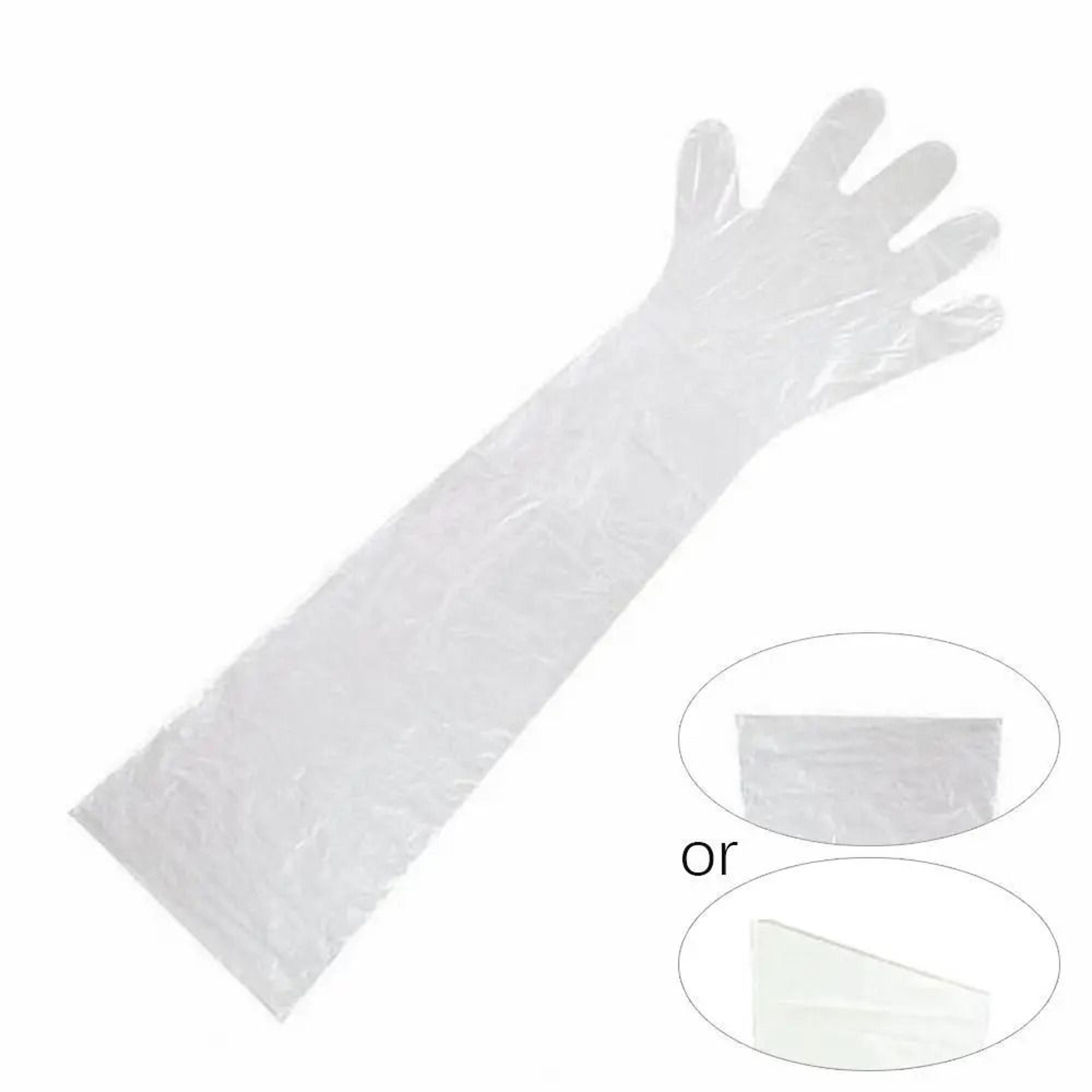 50 Piece Disposable Long Arm Veterinary Gloves 6