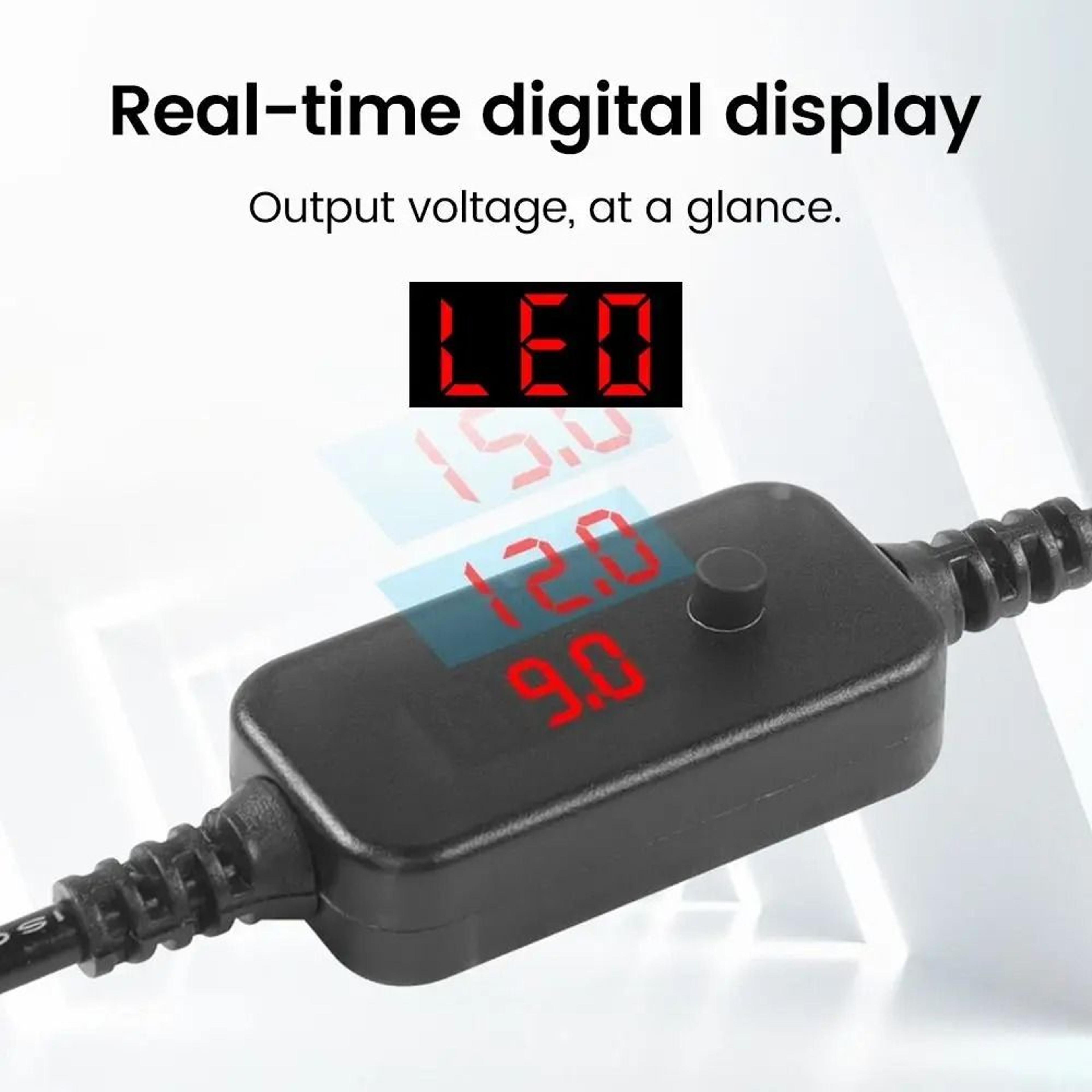 Adjustable USB C To DC PD Power Cable With 10 Tips 6