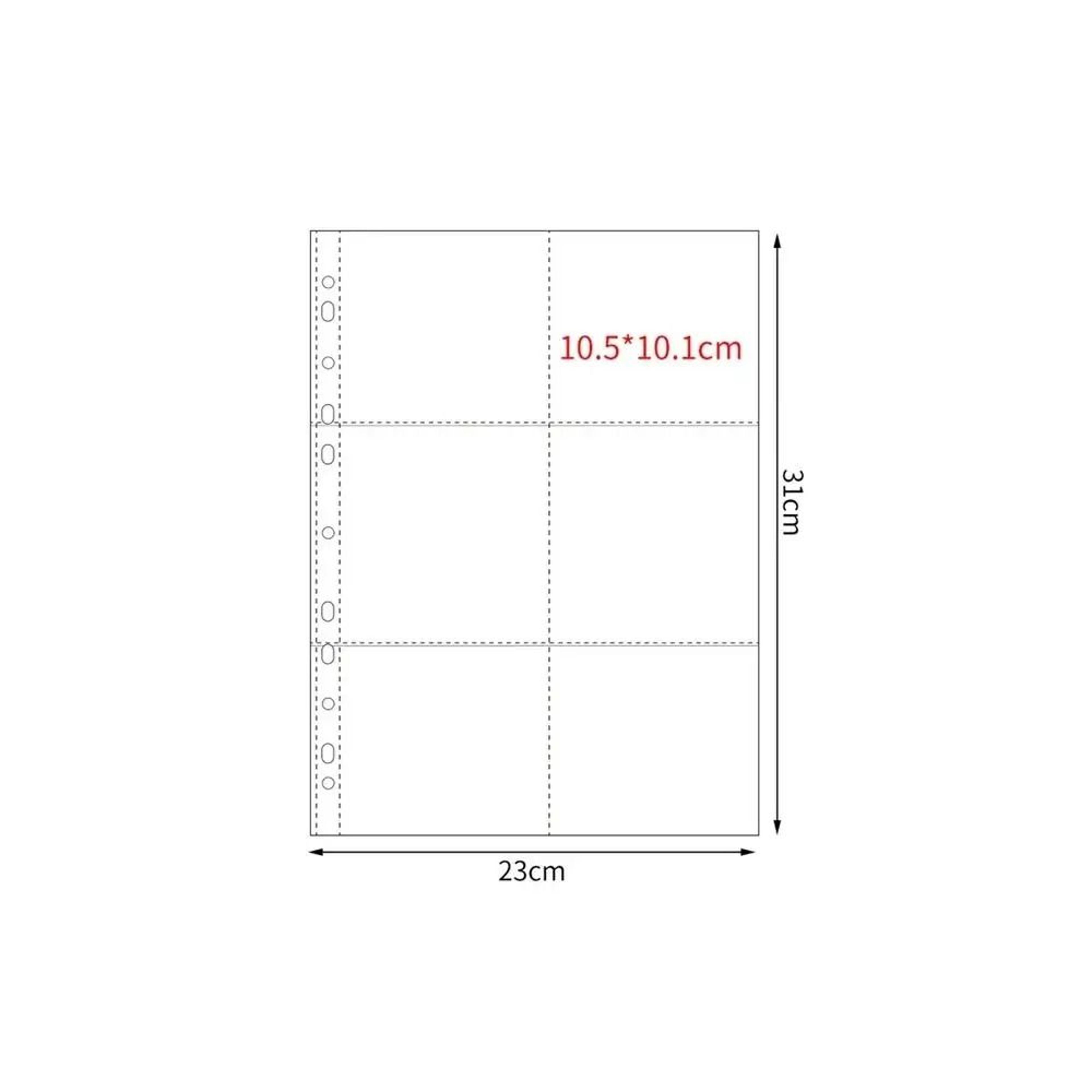 A4 Acid Free PP Multipocket Photocard Binder Refill Pages 7
