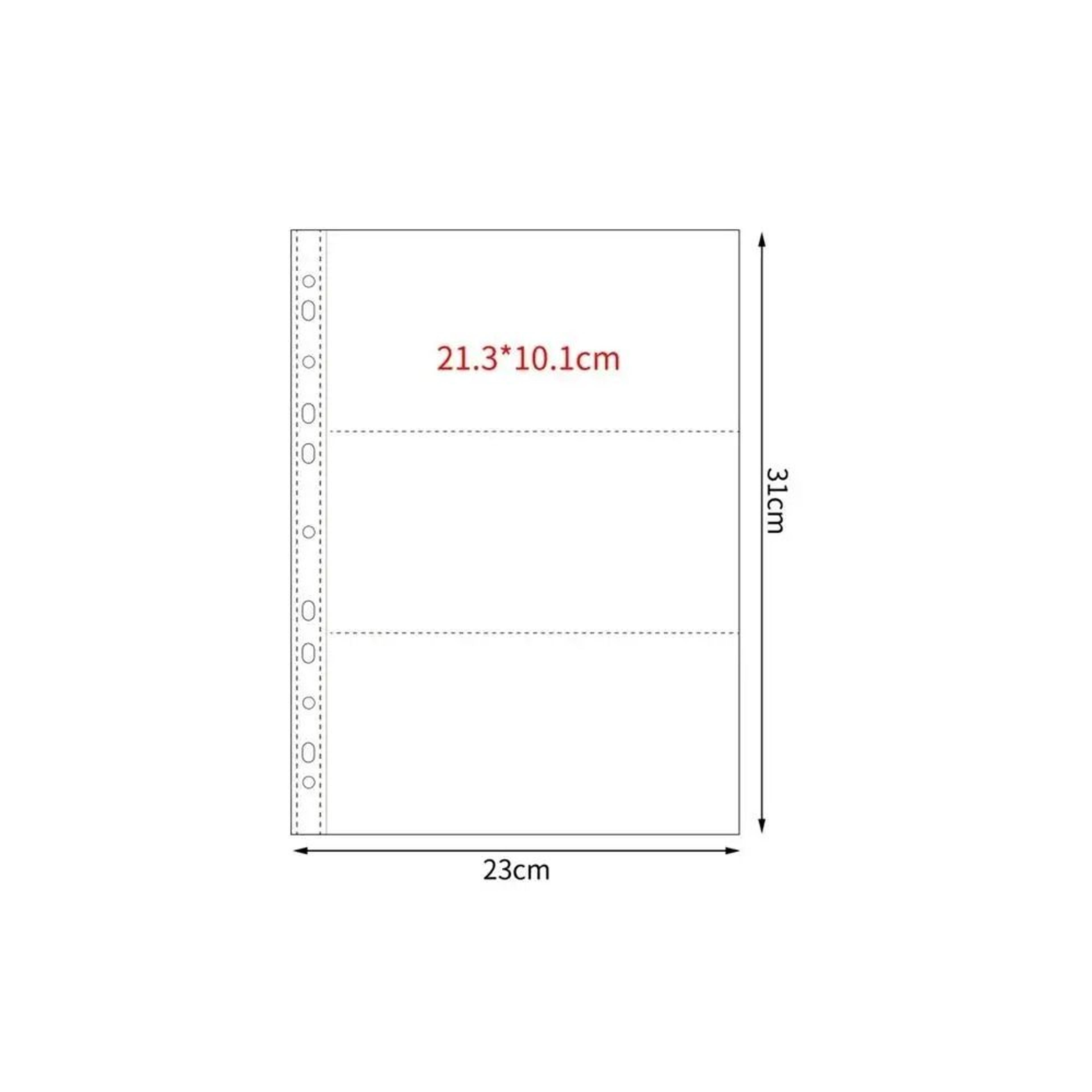 A4 Acid Free PP Multipocket Photocard Binder Refill Pages 4