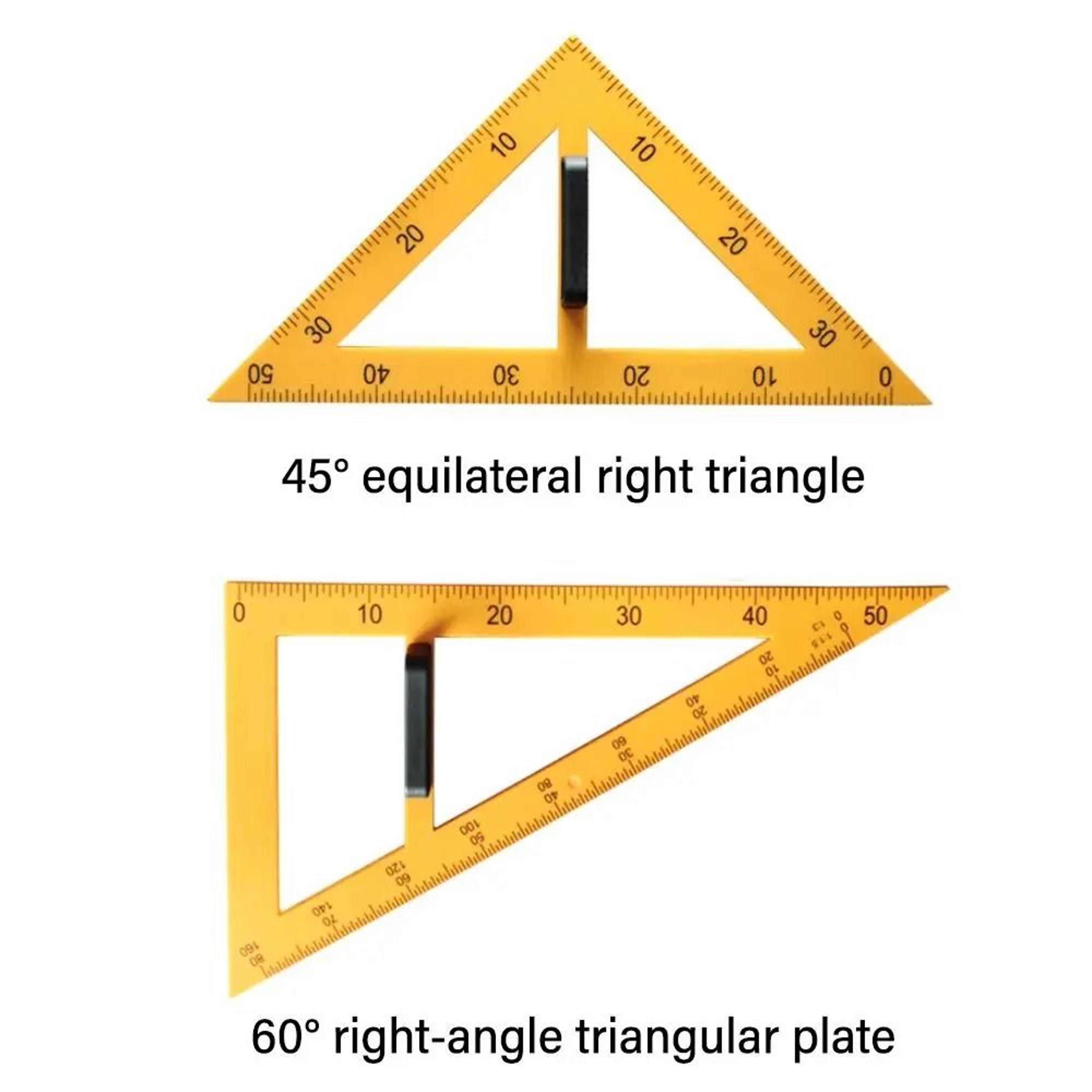 Large Multifunction Geometry Triangle Set Square Ruler 7