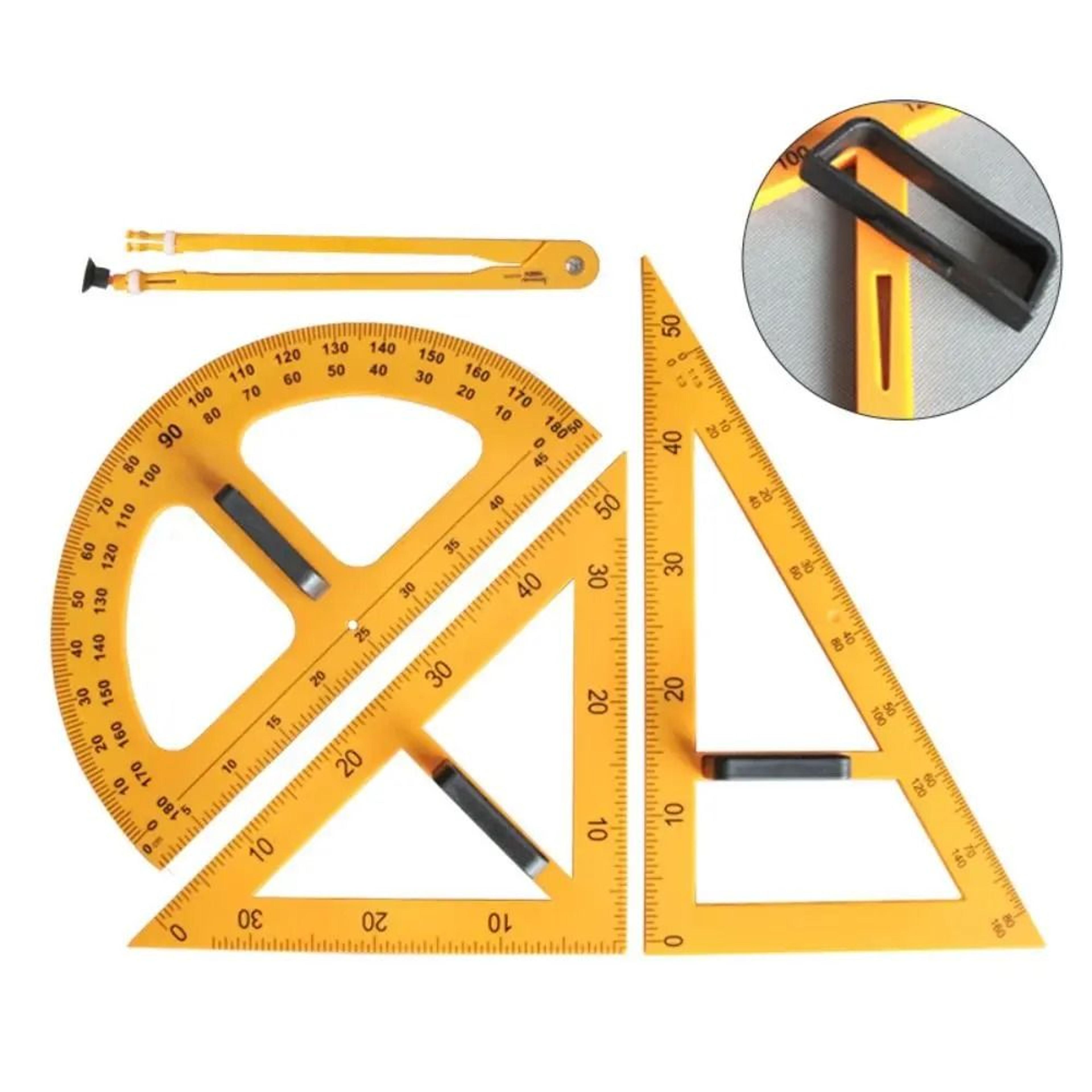 large multifunction geometry triangle set square ruler