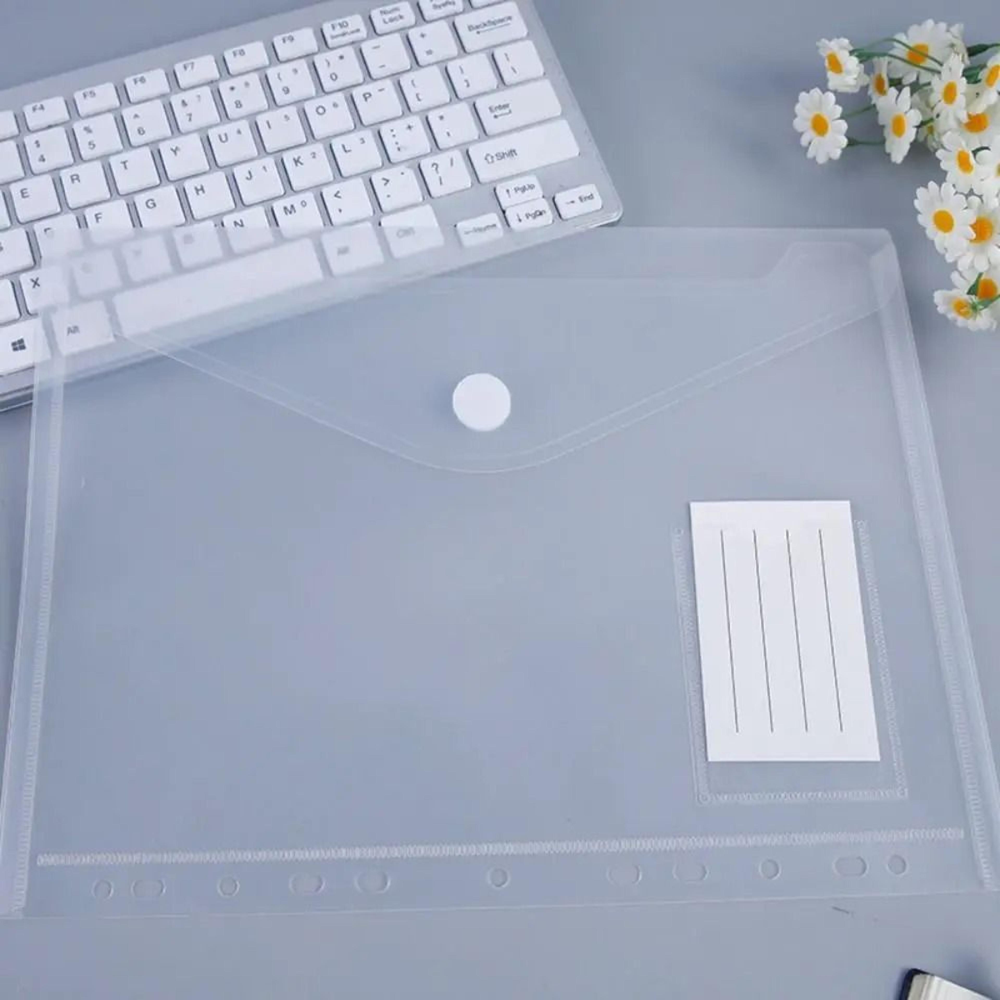 Colorful A4 Transparent Ring Binder Document Wallet 2