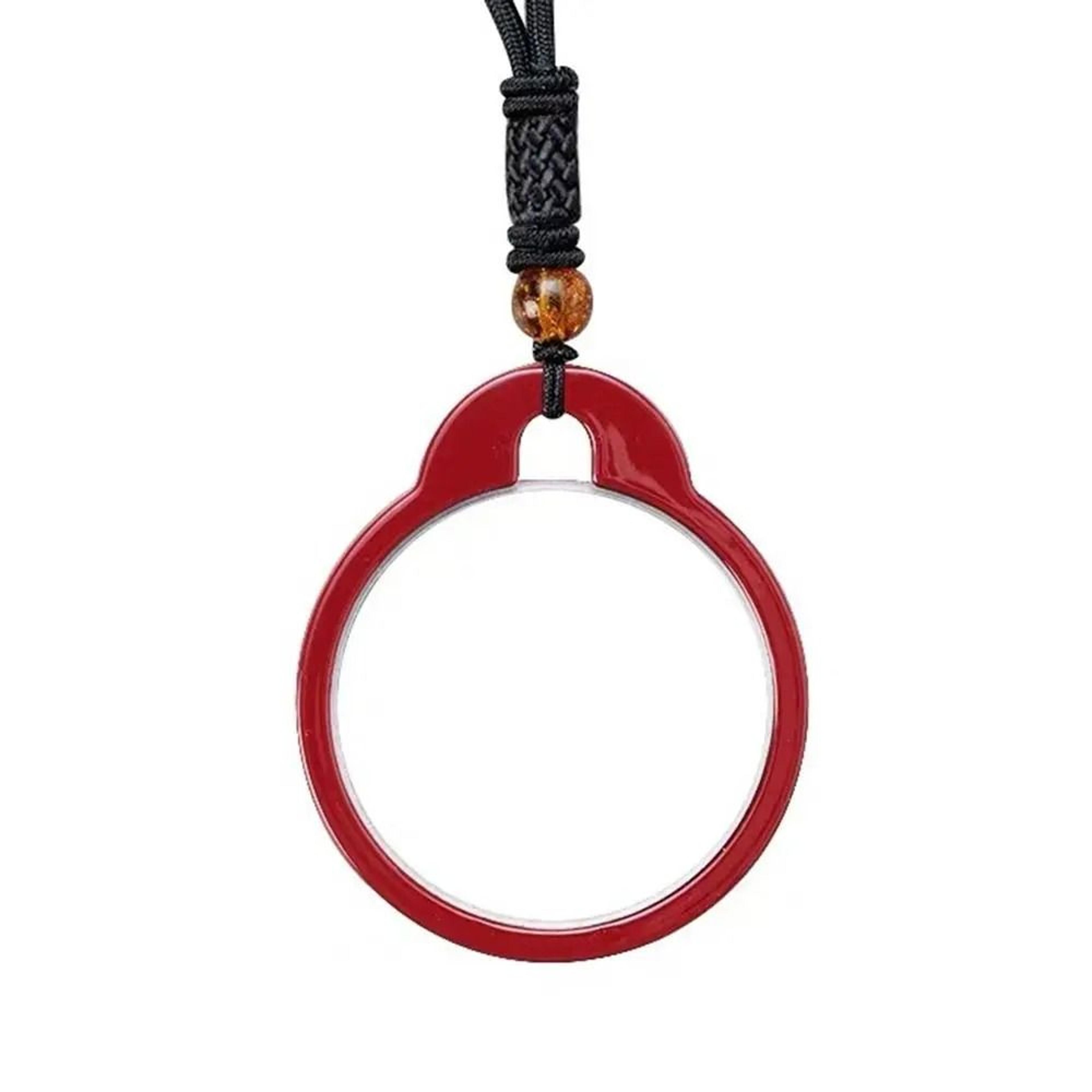 Wearable Magnifying Glass Necklace Reading Pendant 3