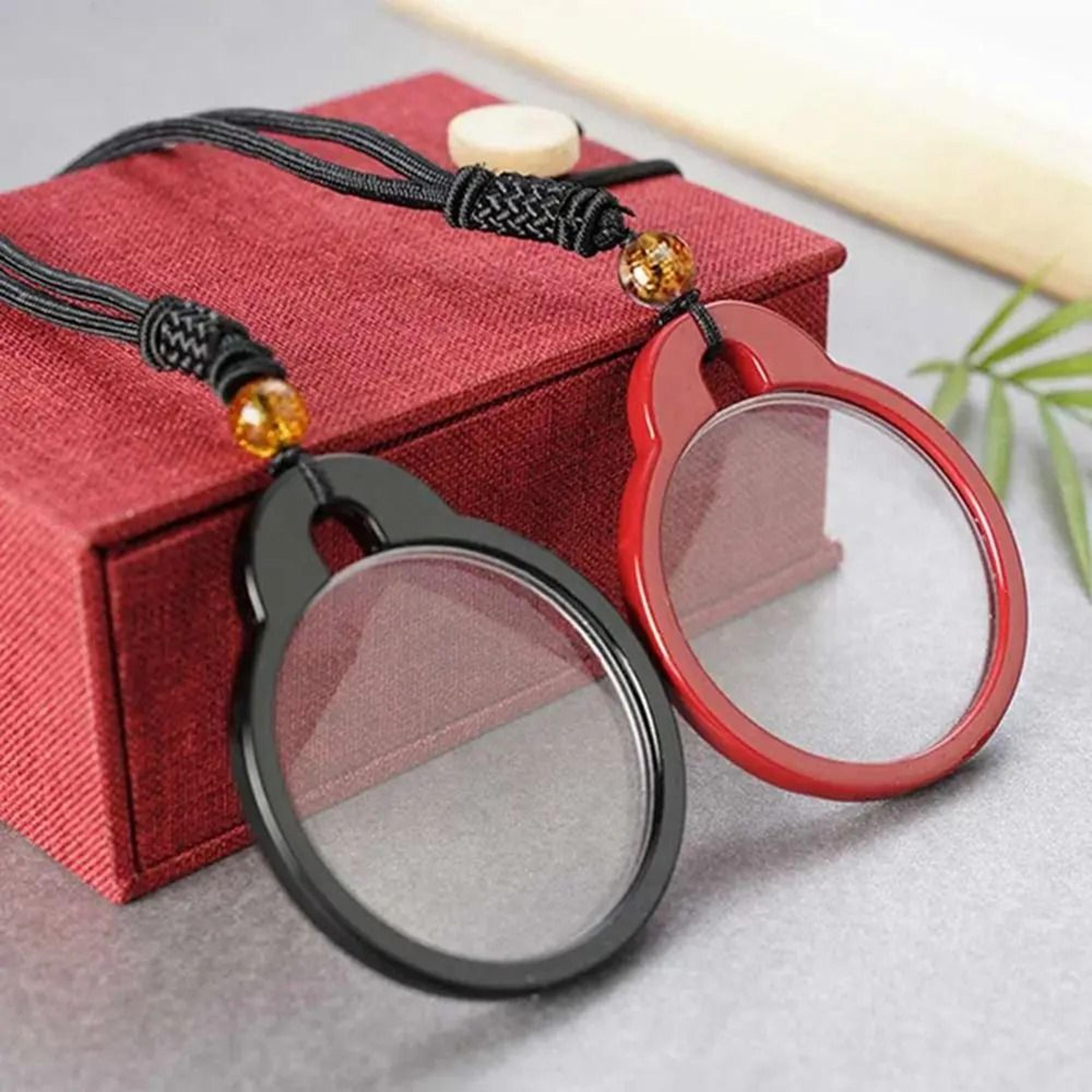 Wearable Magnifying Glass Necklace Reading Pendant 11