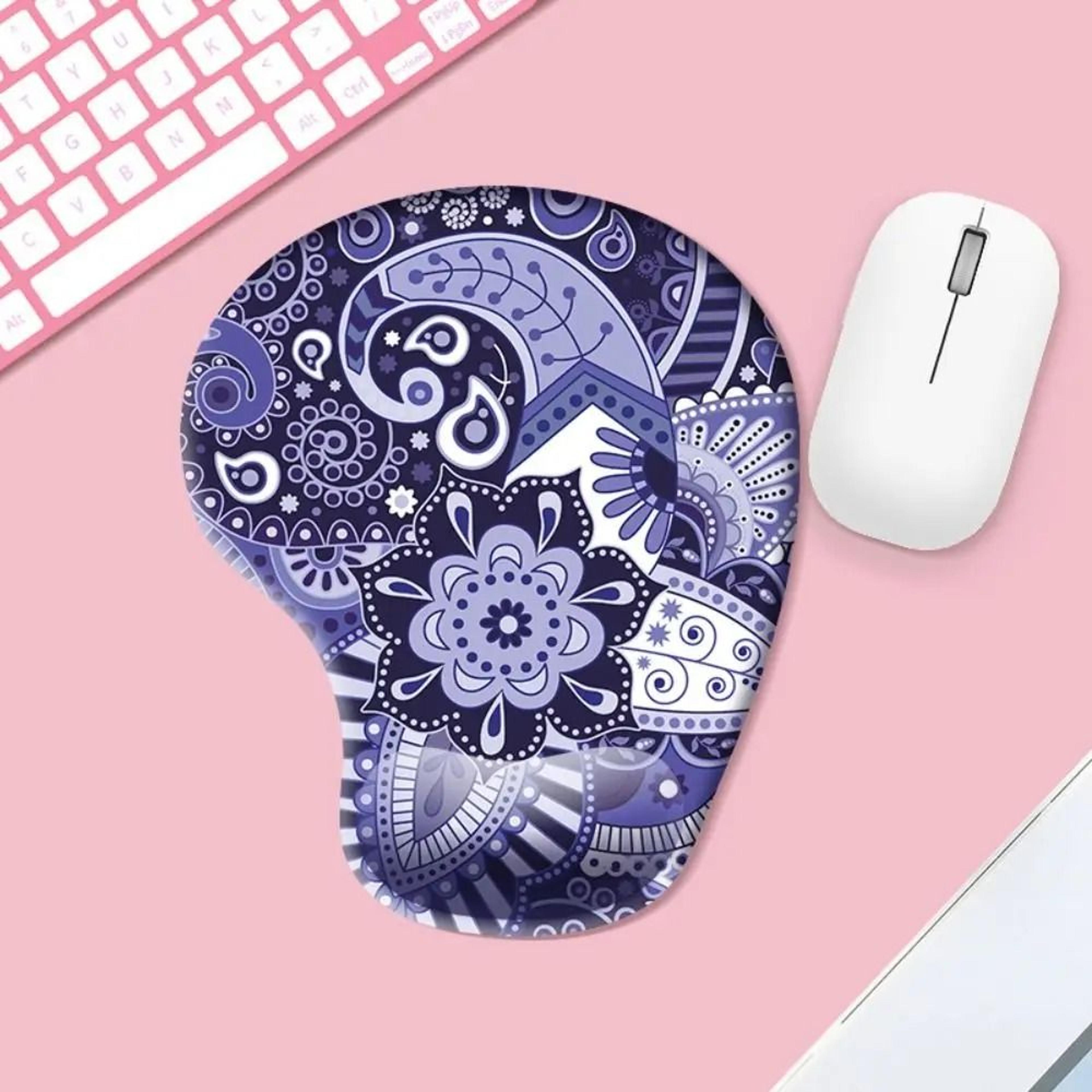 Marble Ergonomic Mouse Pad With Cushioned Wrist Rest 15