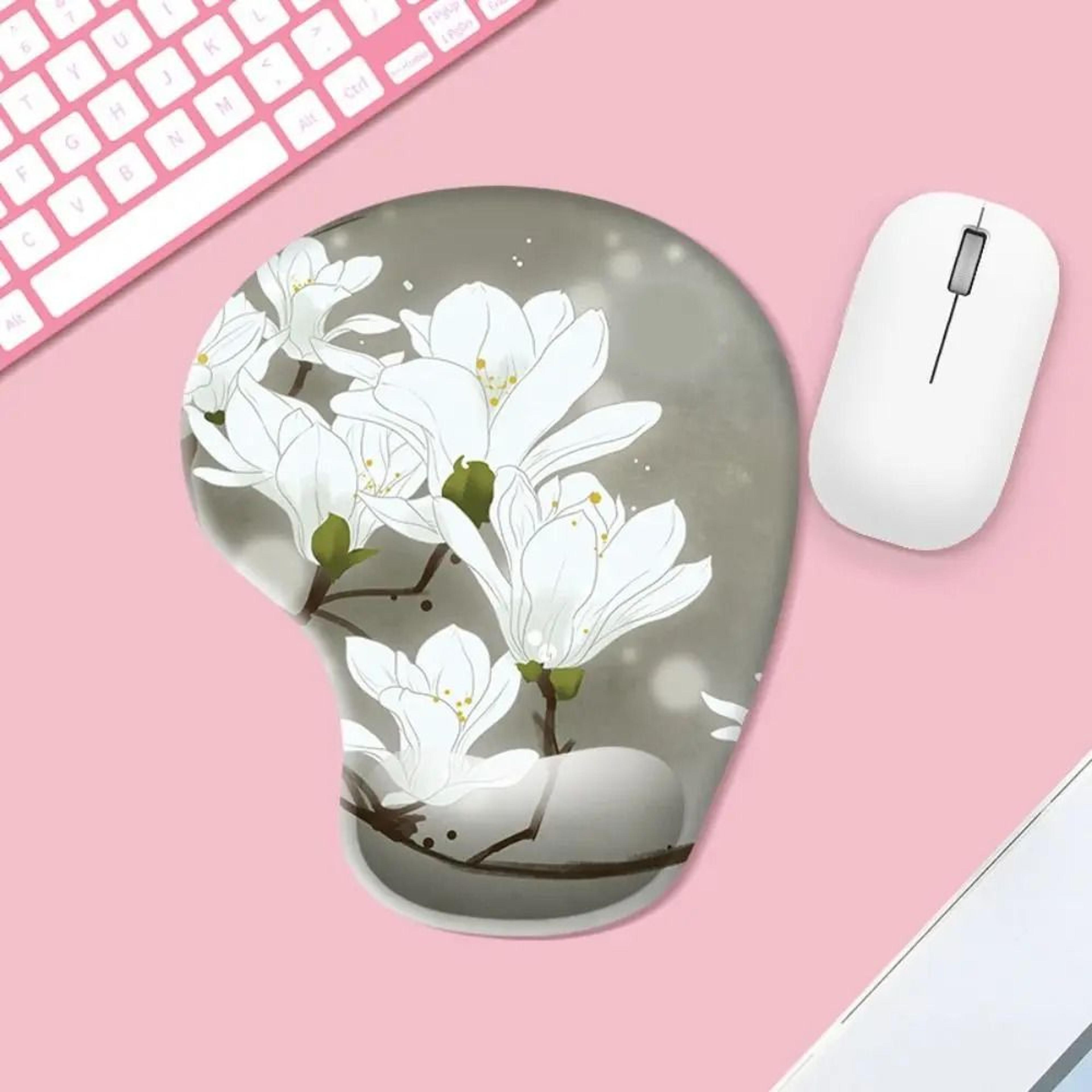 Marble Ergonomic Mouse Pad With Cushioned Wrist Rest 13