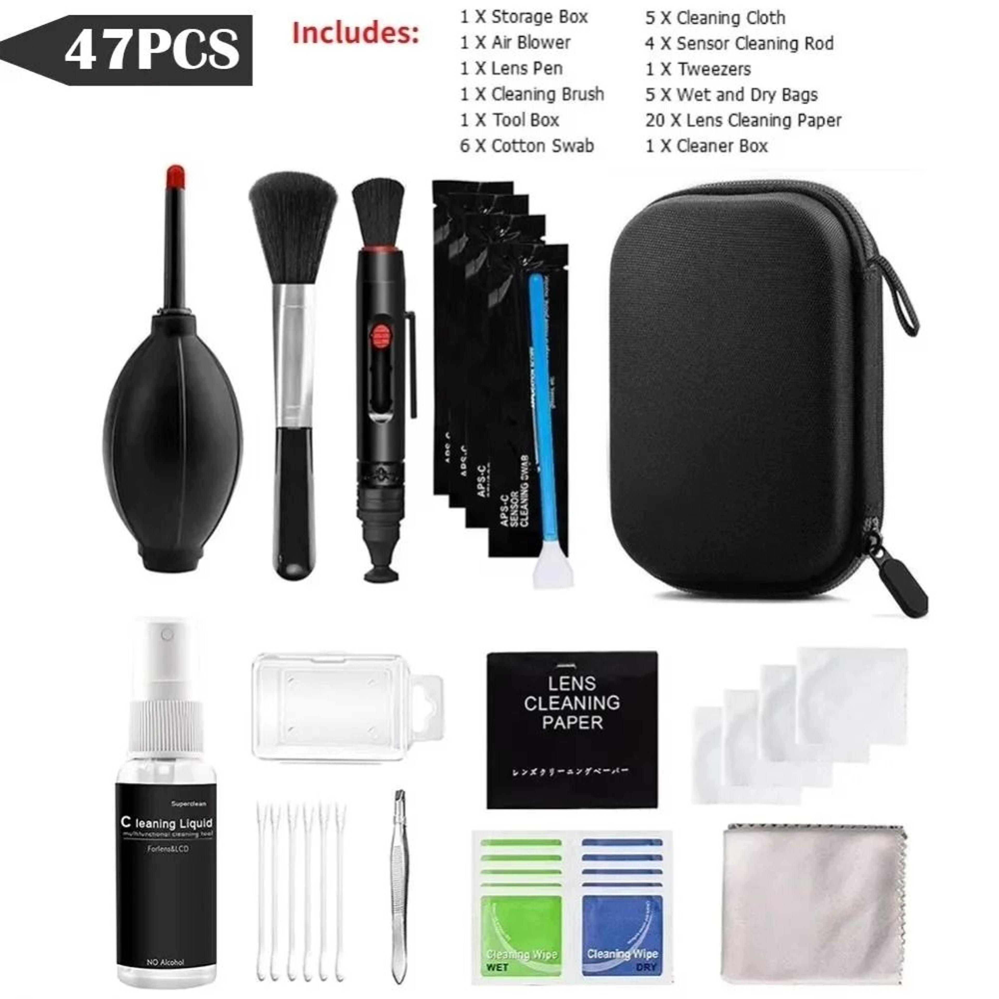 Professional Camera Lens Cleaning Kit With Air Blower 2