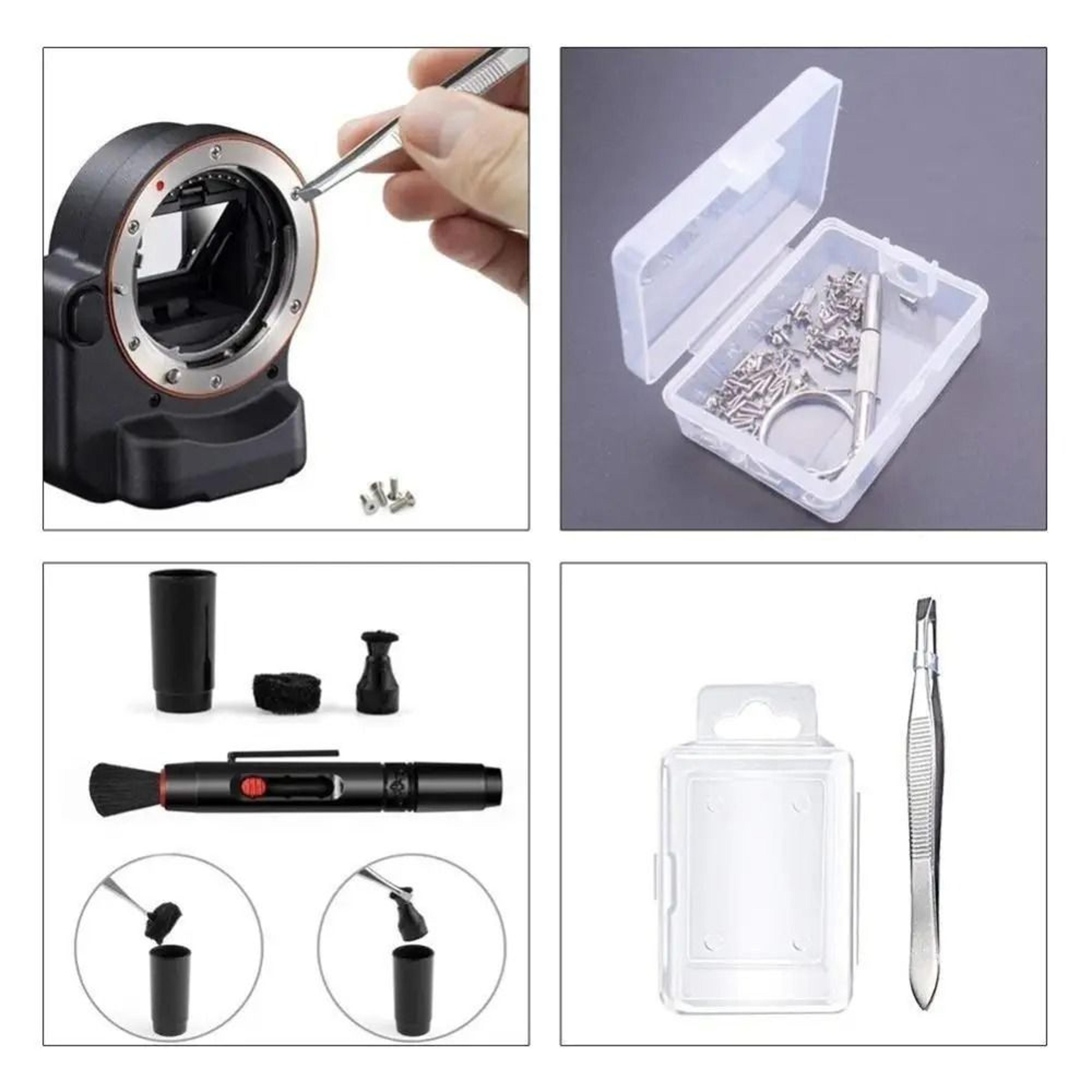Professional Camera Lens Cleaning Kit With Air Blower 9