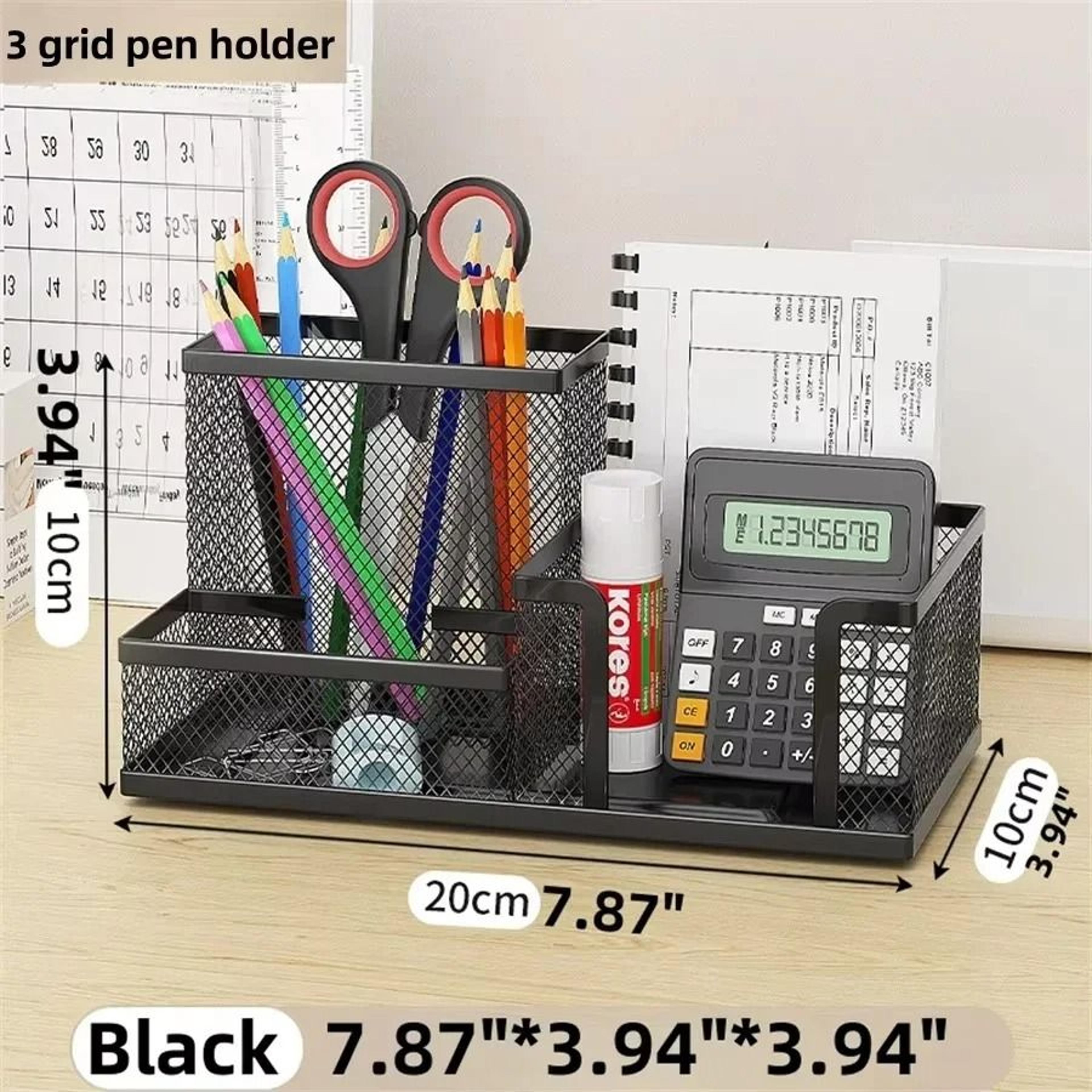 Three Tier Mesh Desk Organizer With Pencil Holder 2