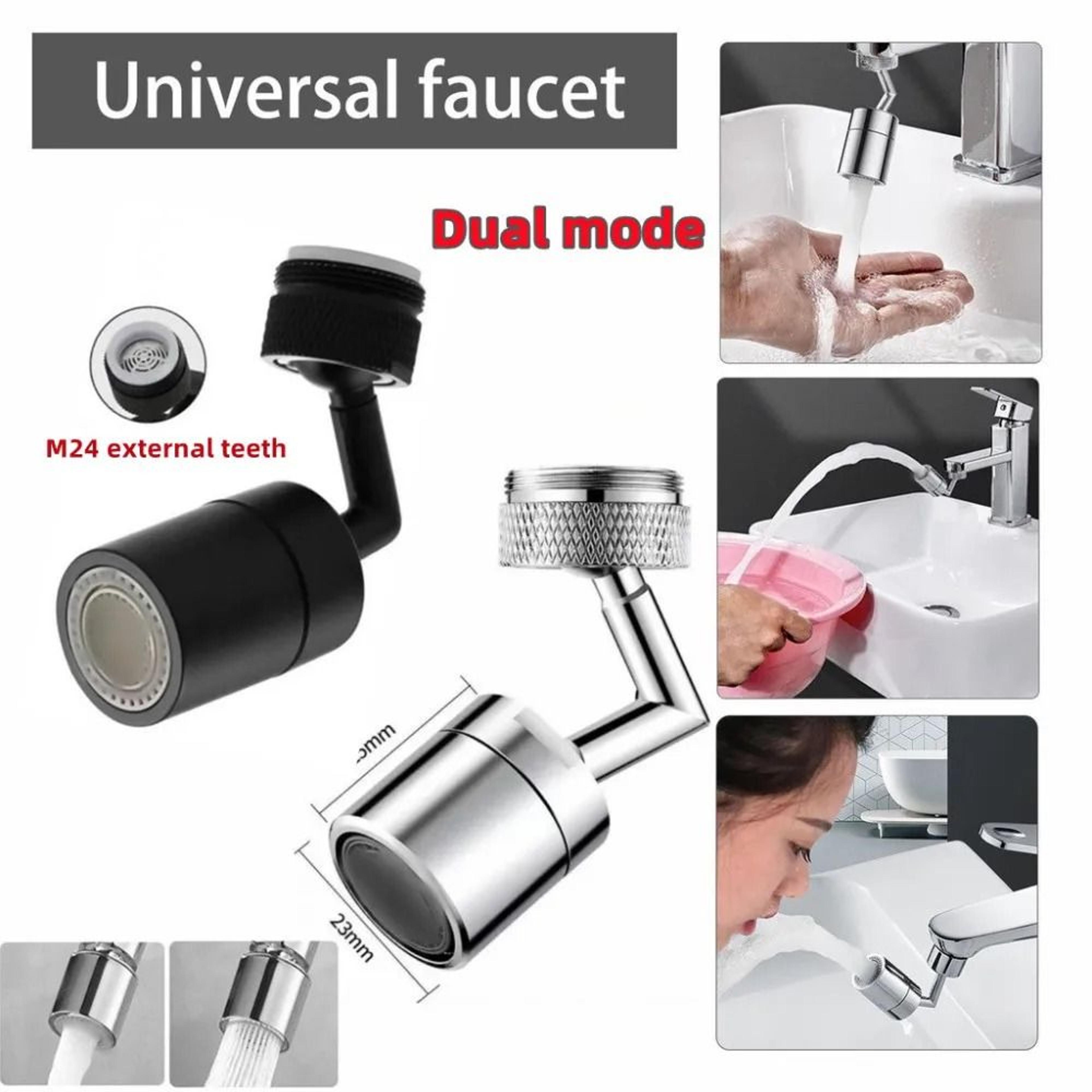 Flexible Rotating Faucet Extender And Sprayer 4