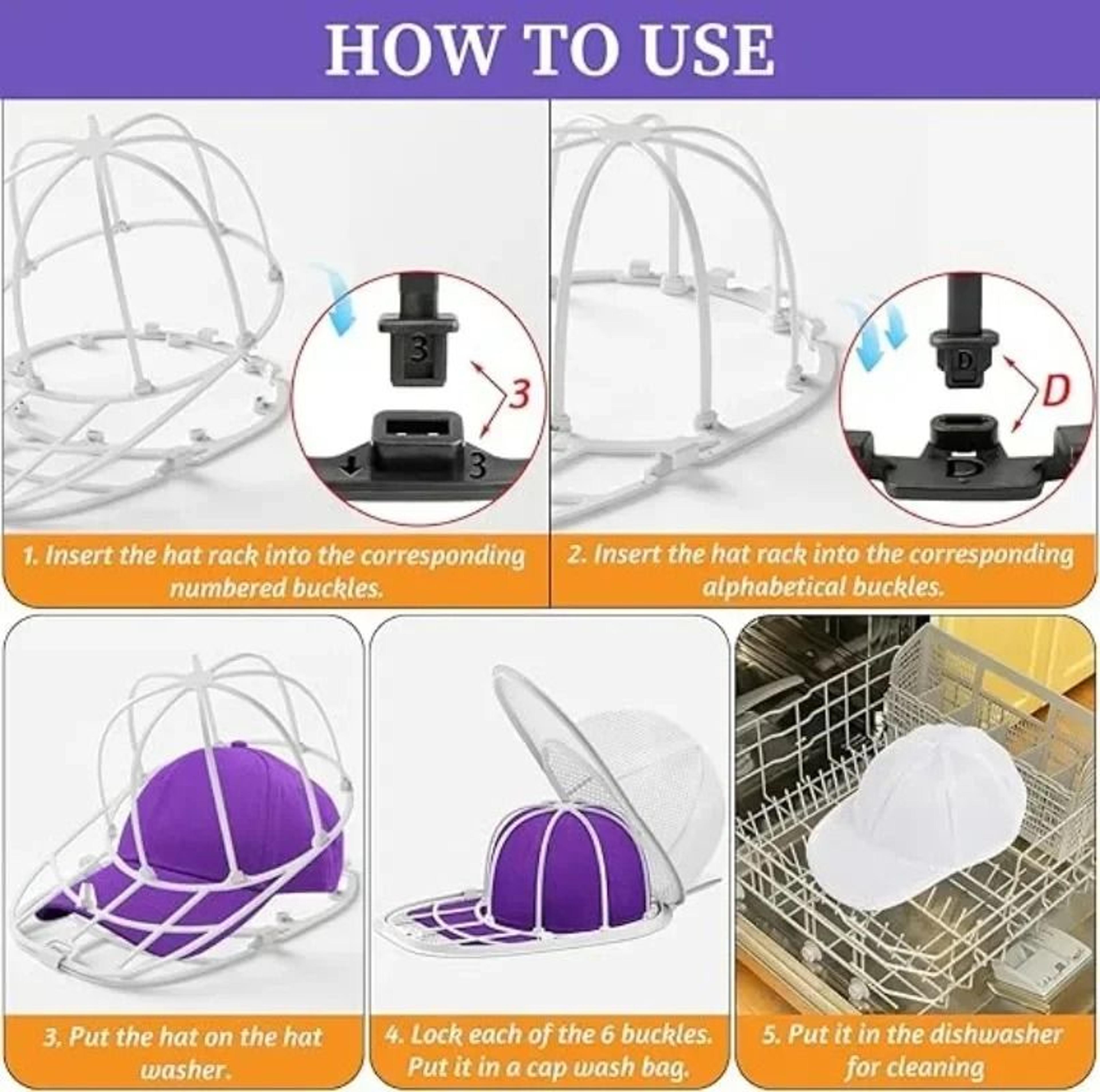 Baseball Cap Cleaning Cage And Mesh Bag Set 8