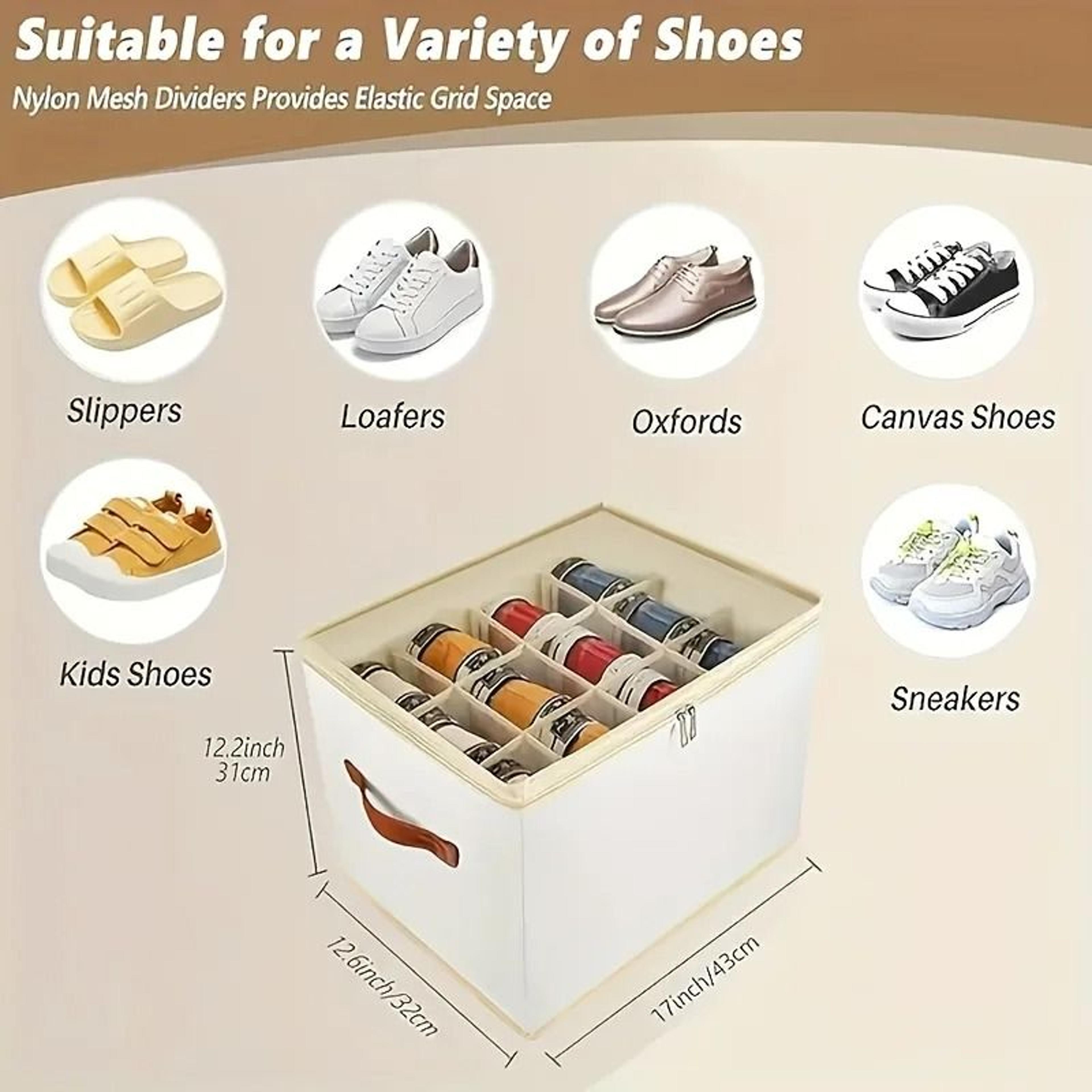 Foldable Oxford Storage Box With Clear Lid For Organized Closets 6