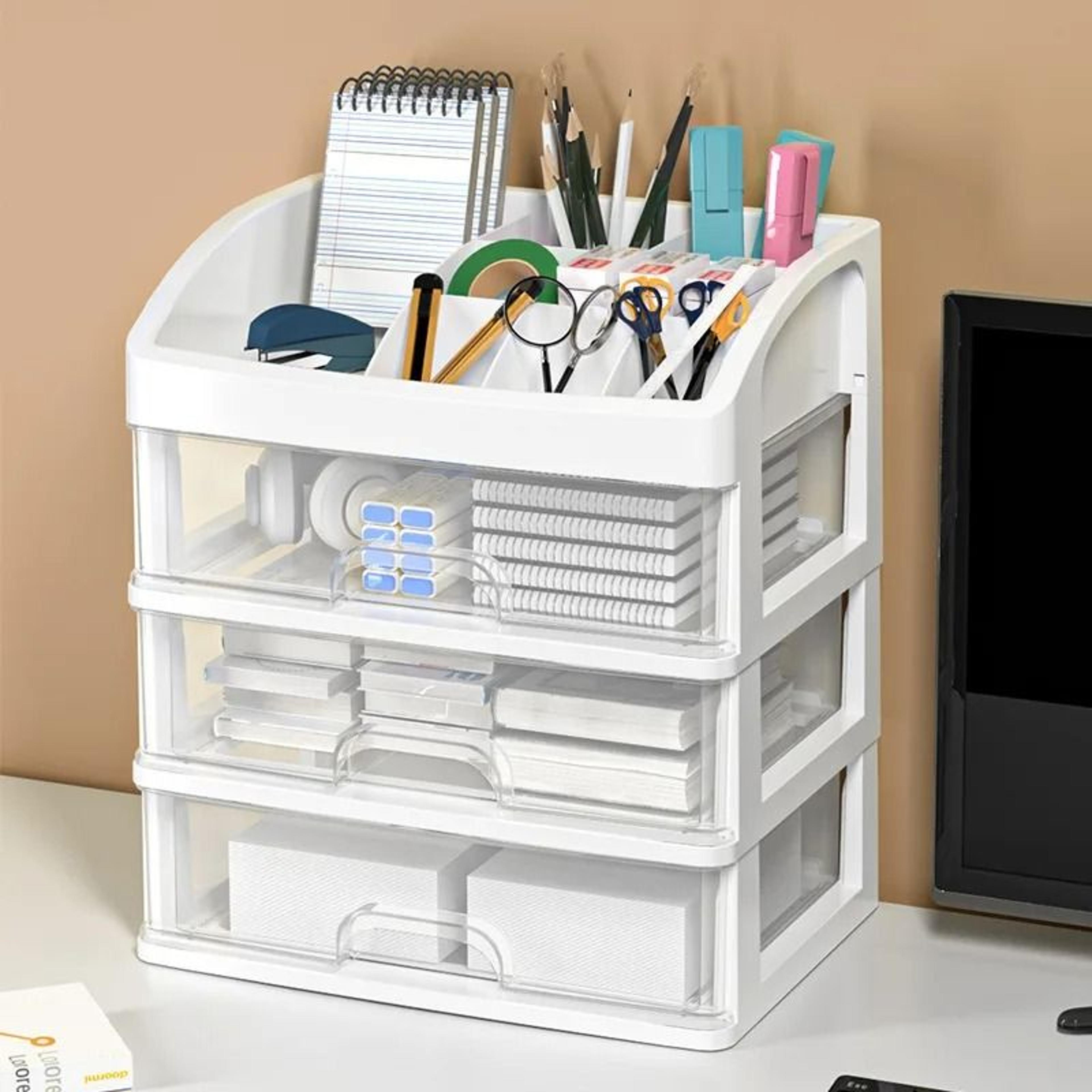 Transparent Makeup Organizer With Drawers For Tidy Vanity Storage Spaces 2