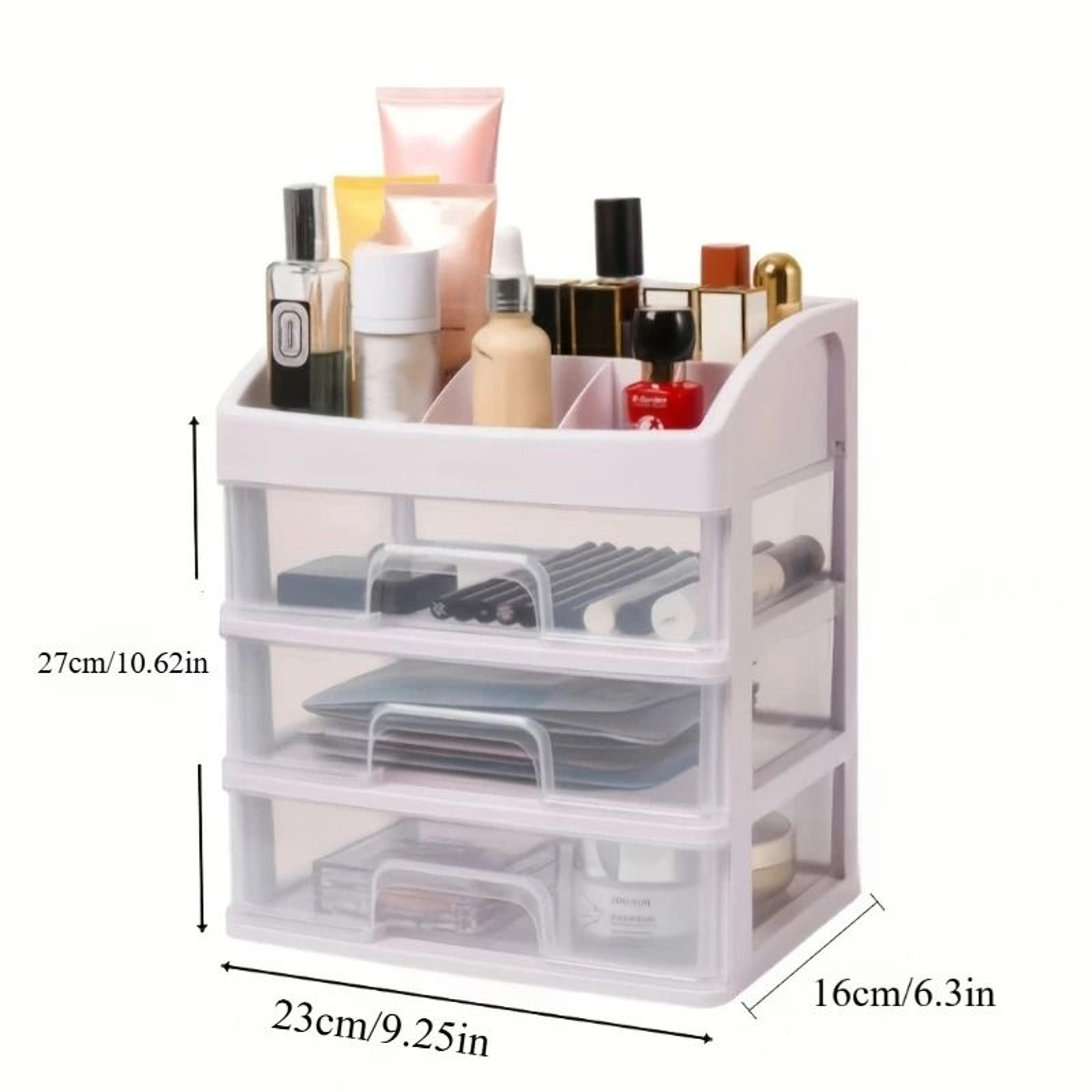 Transparent Makeup Organizer With Drawers For Tidy Vanity Storage Spaces 3