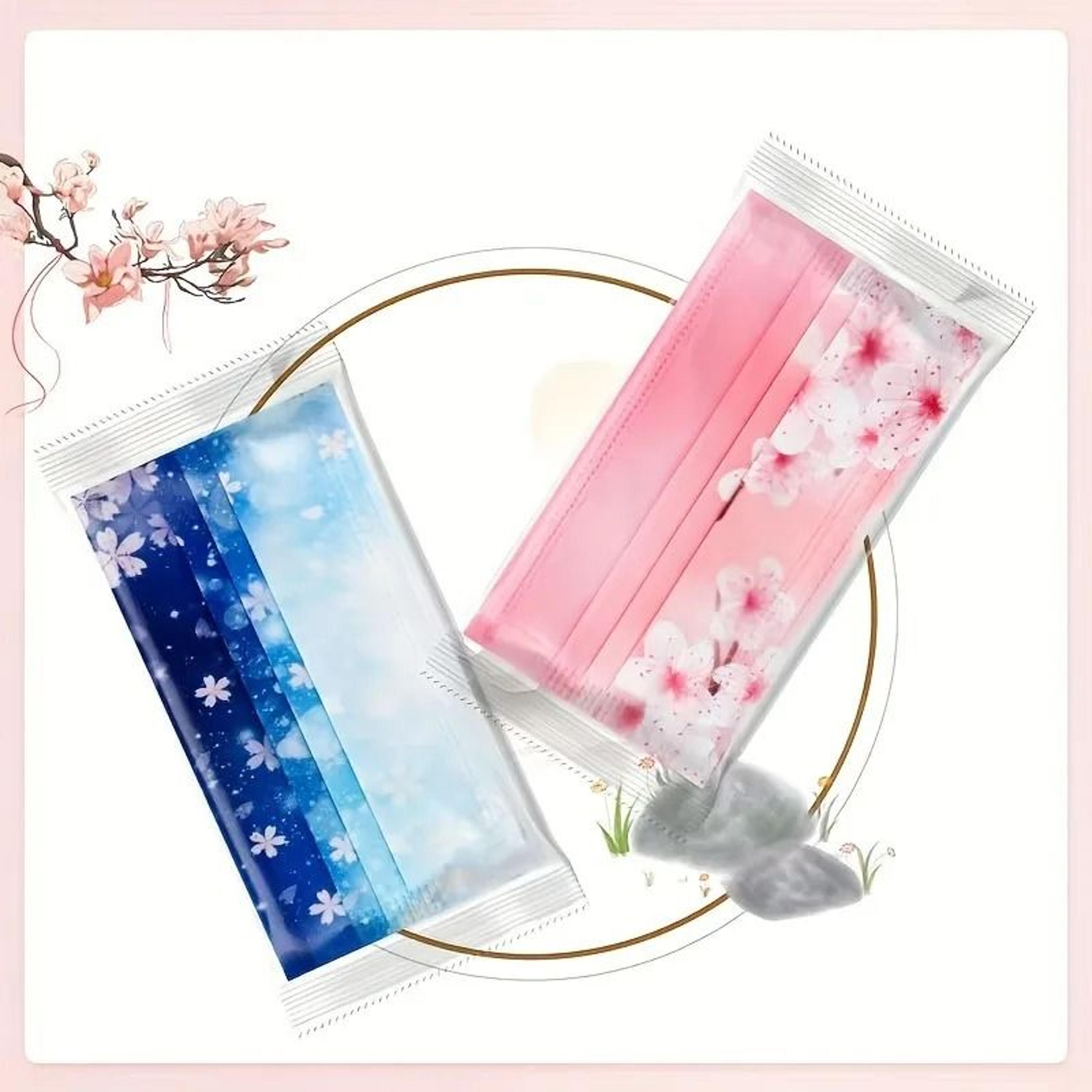 Floral Starry Sky Three Layer Face Masks For Everyday Style 5