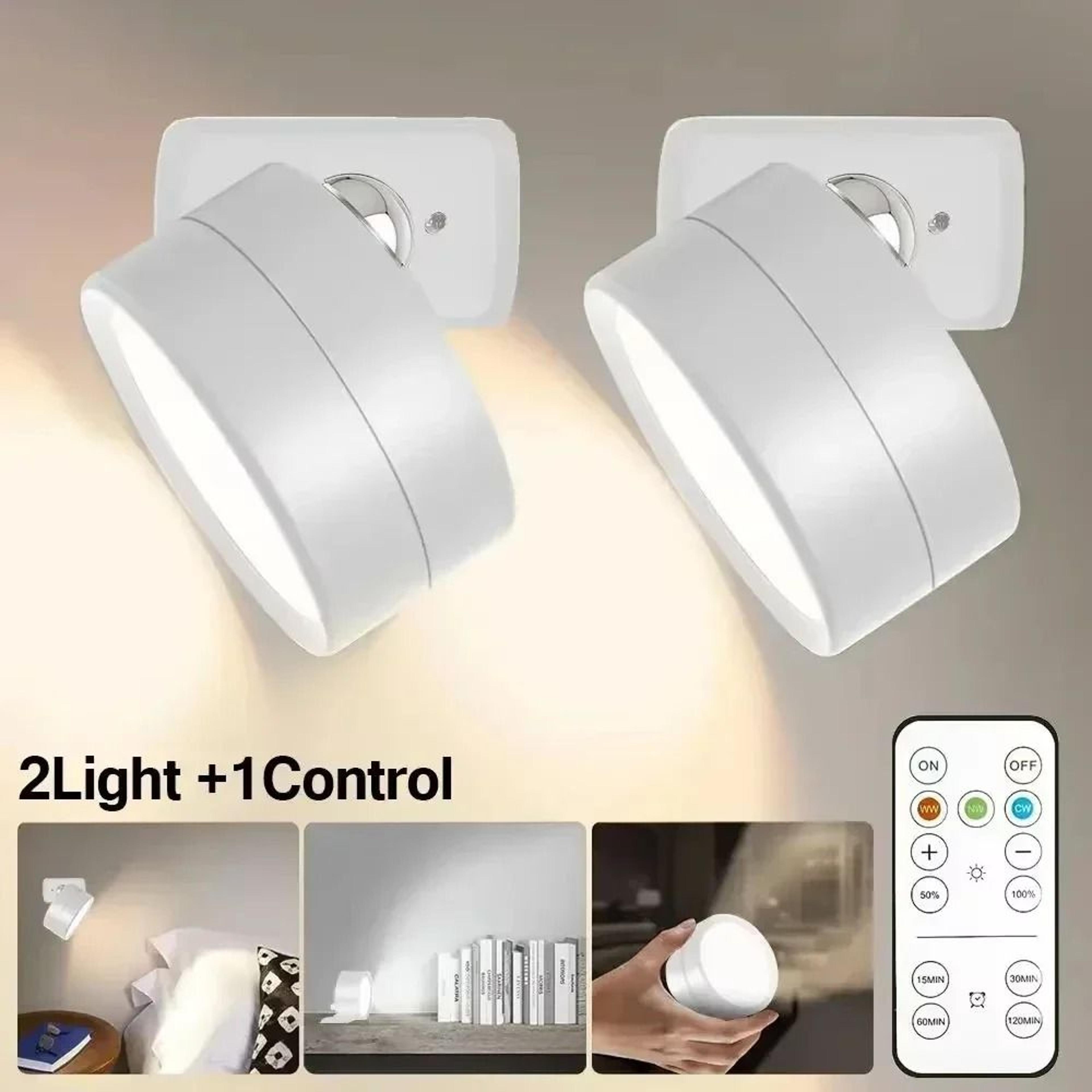 Magnetic Rechargeable LED Wall Sconce With Remote Control 5