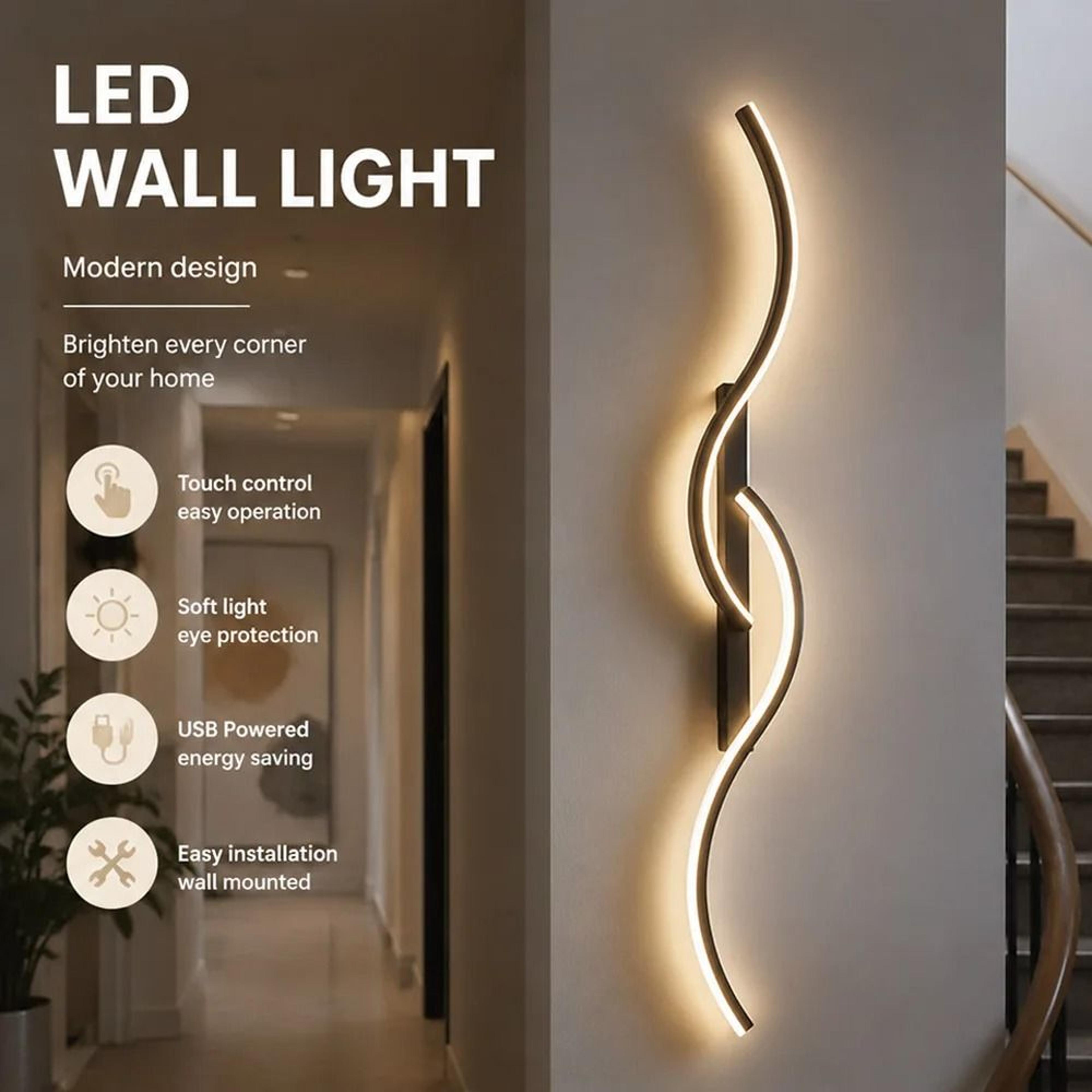 Rechargeable 60CM 80CM LED Wall Sconce With Remote Control 4