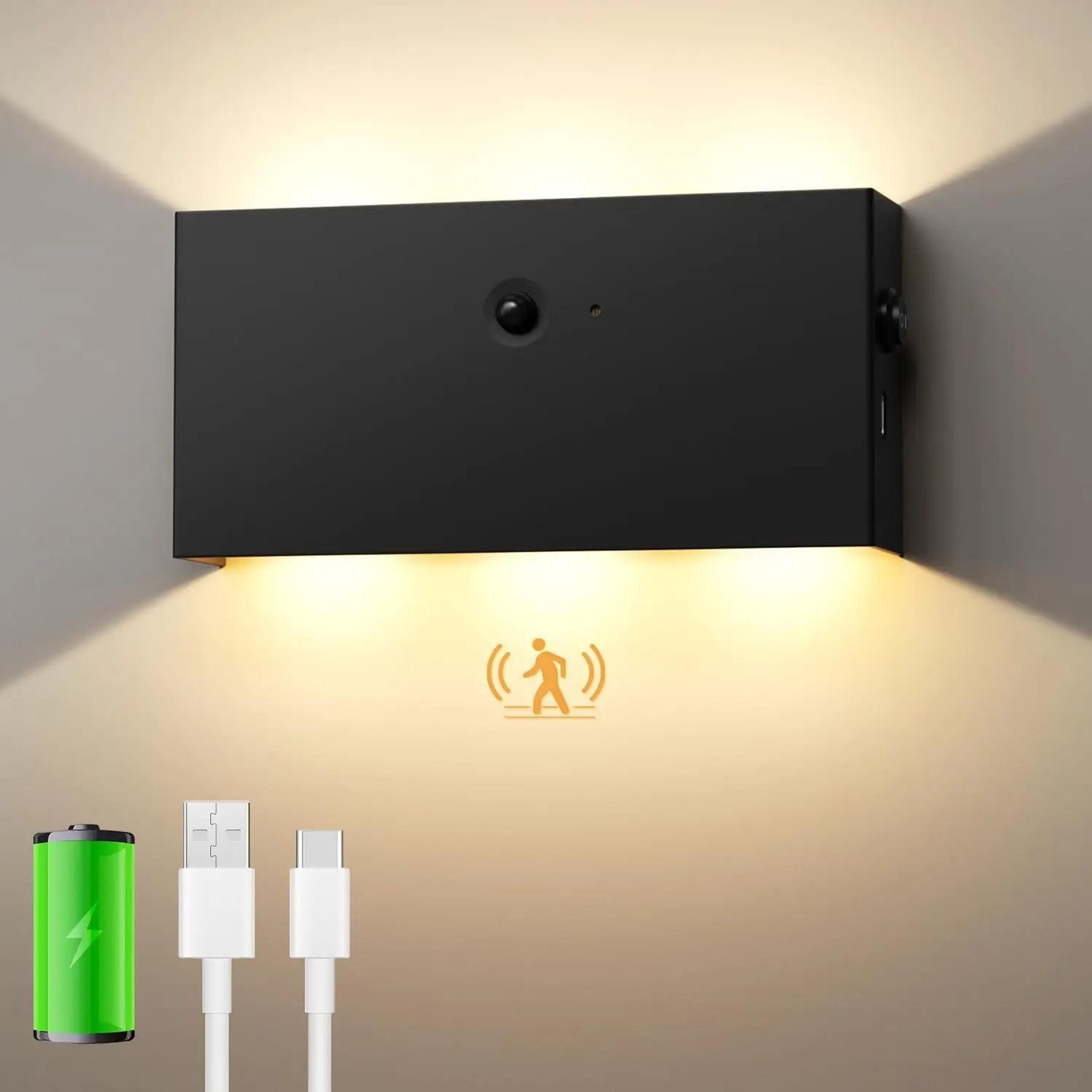 Walnut Motion Sensor Rechargeable Wall Light 10
