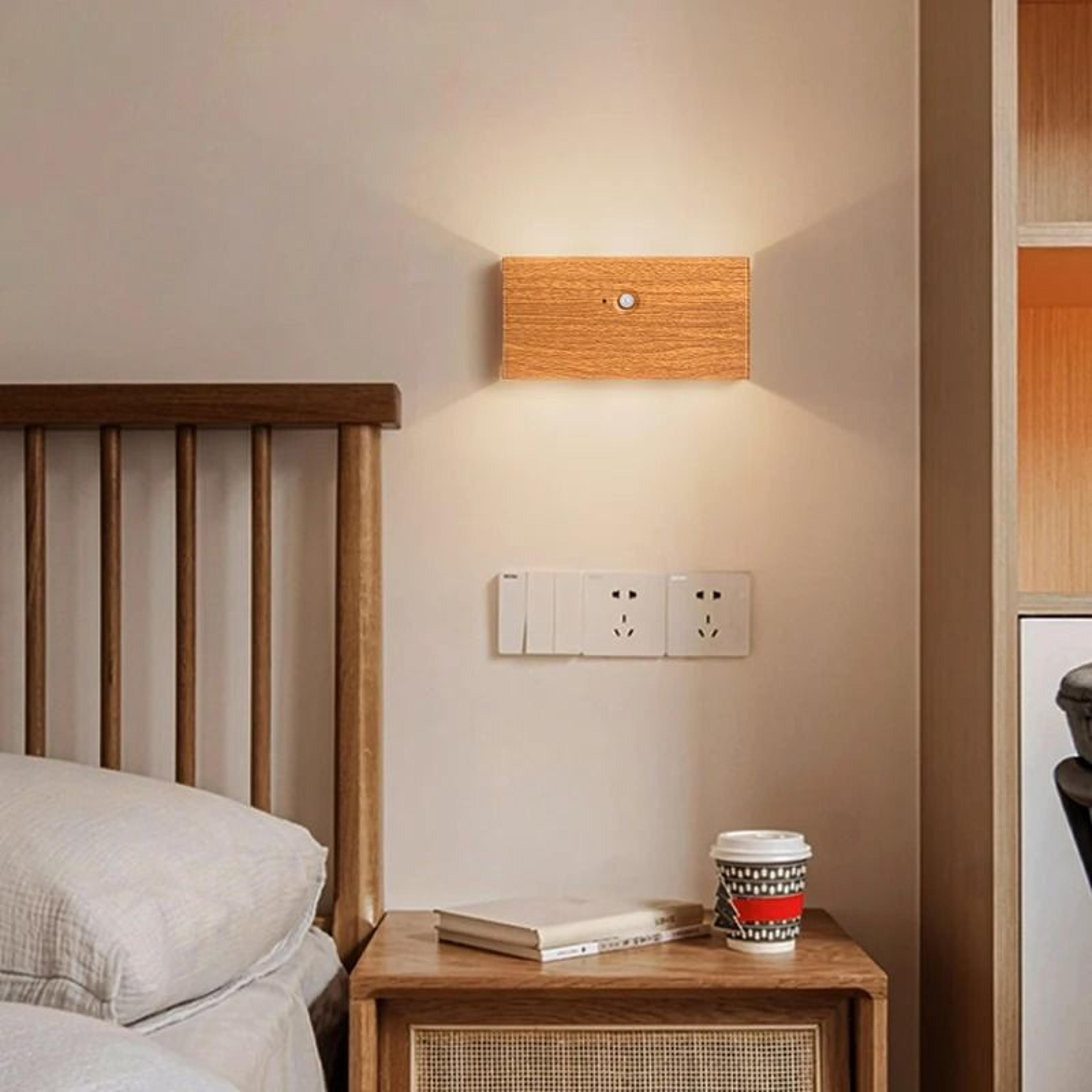 Walnut Motion Sensor Rechargeable Wall Light 11