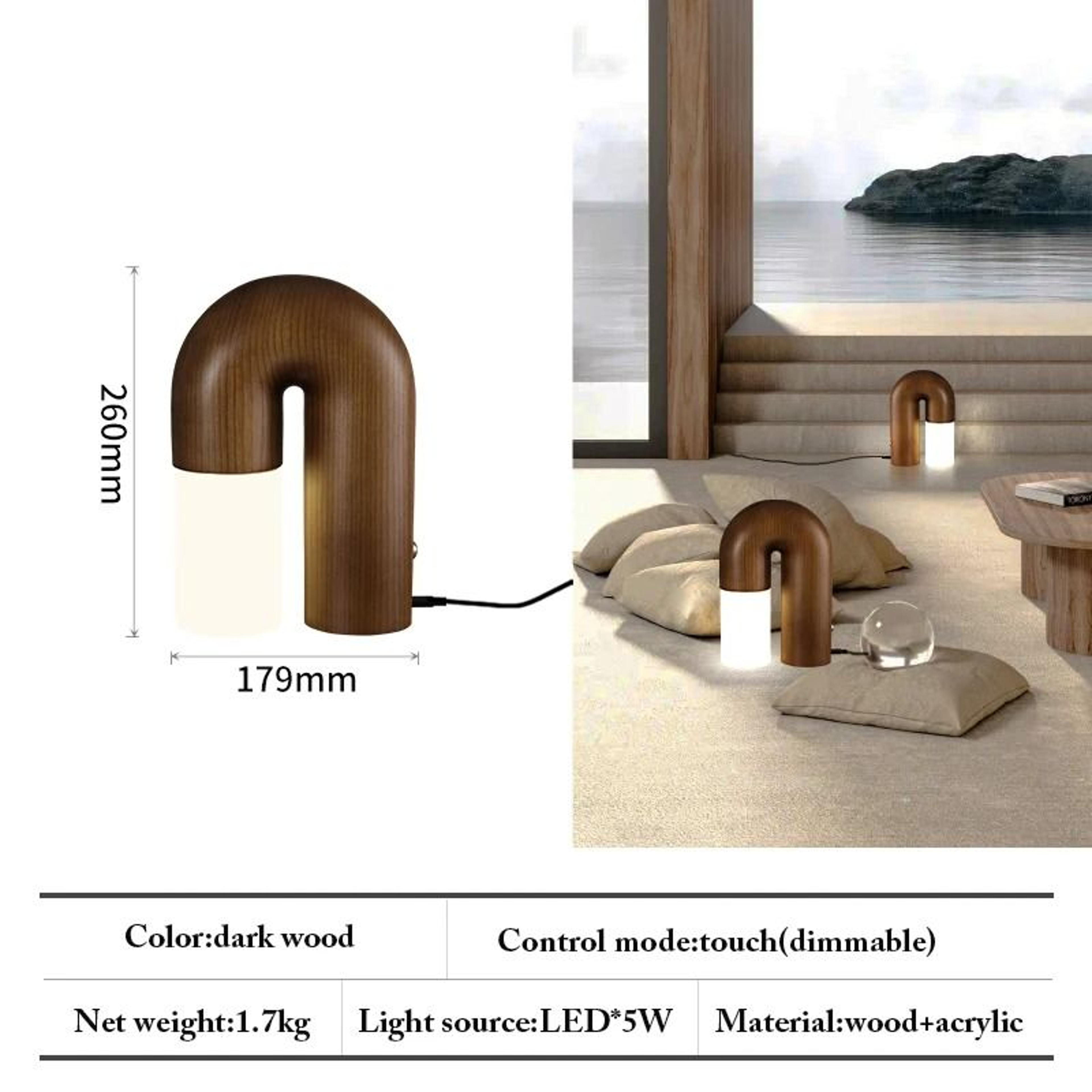 Vintage Ash Wood LED Wall Sconce 5