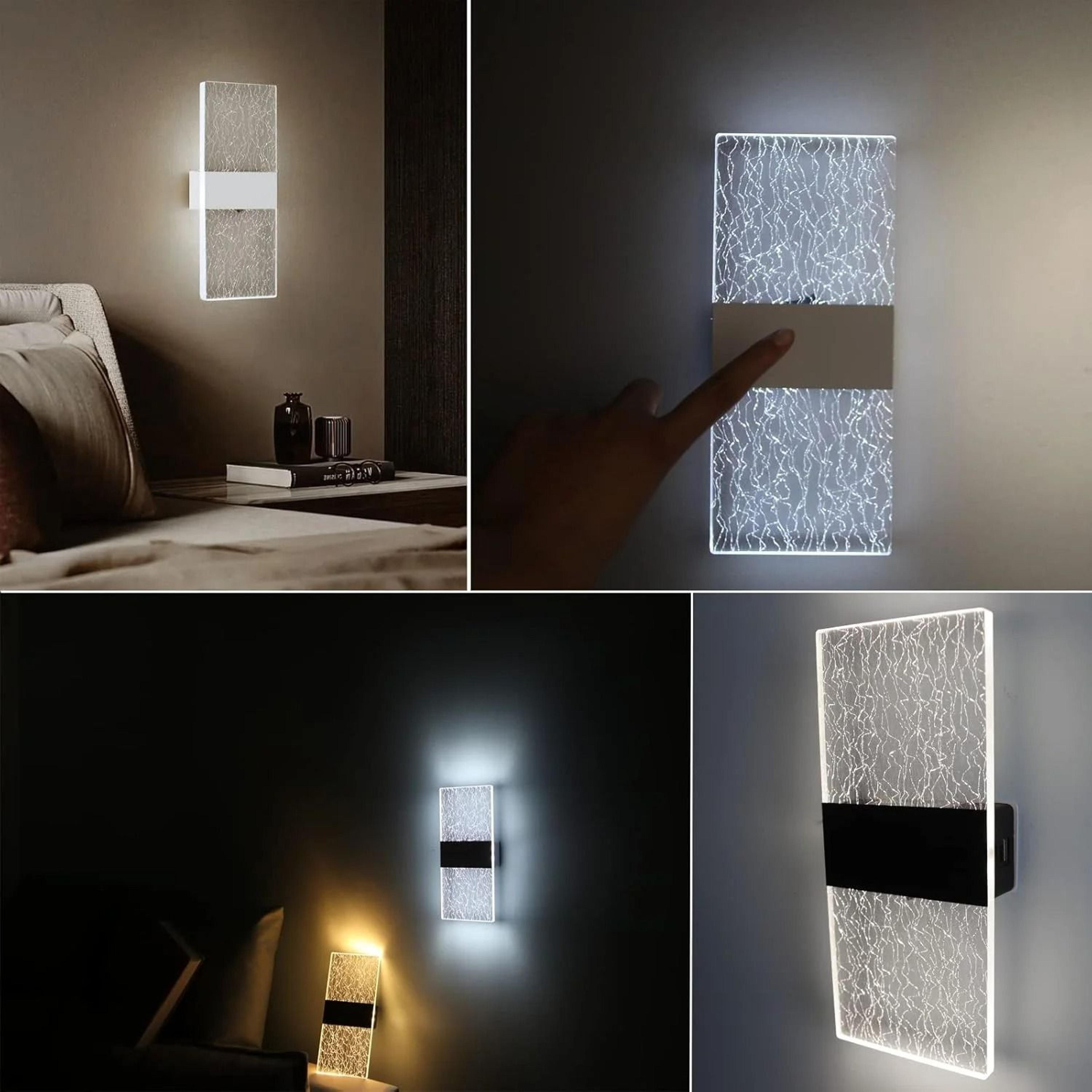 Two Pack Touch Control Rechargeable Wall Lamps 3