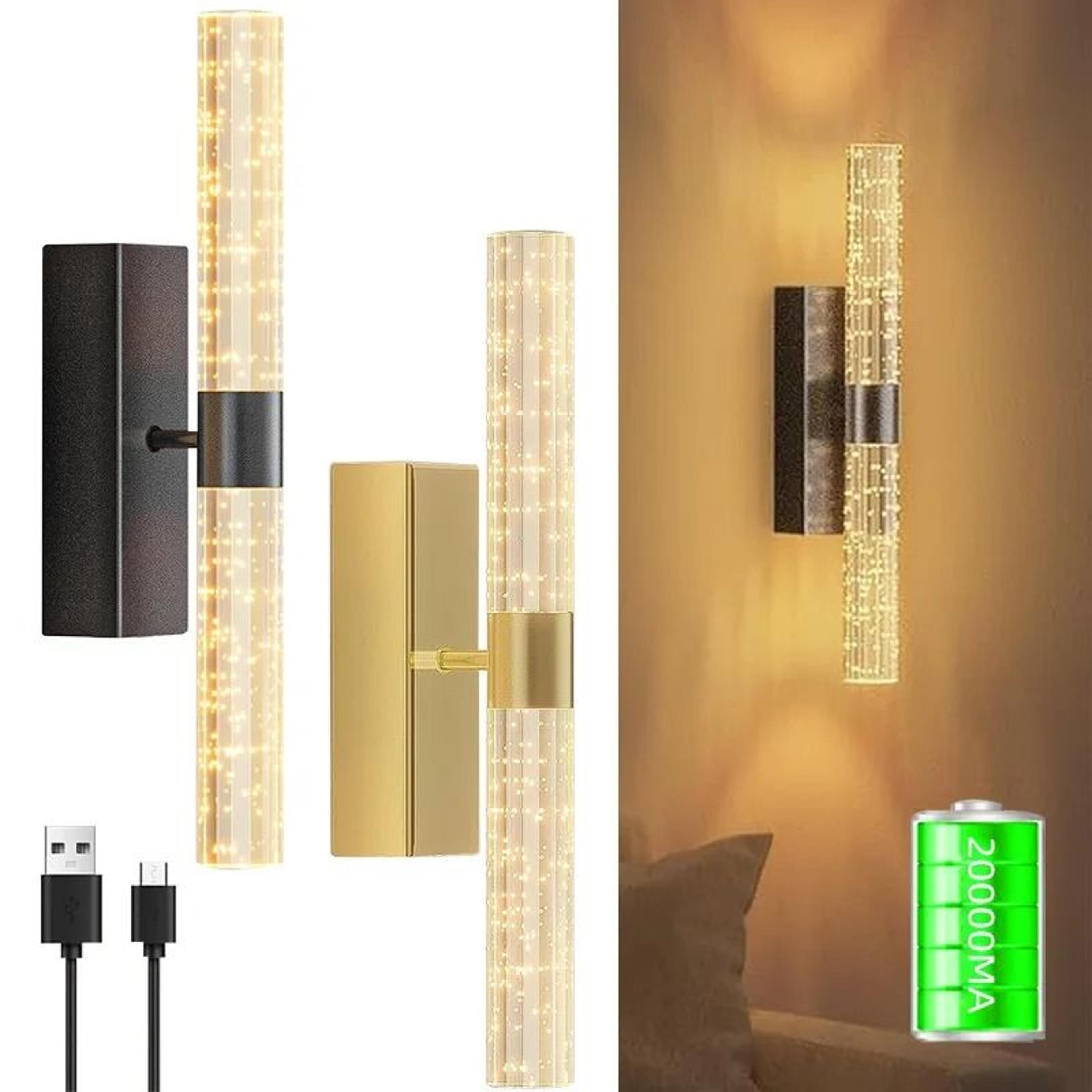 Crystal Bubble Rechargeable LED Wall Lamp 6