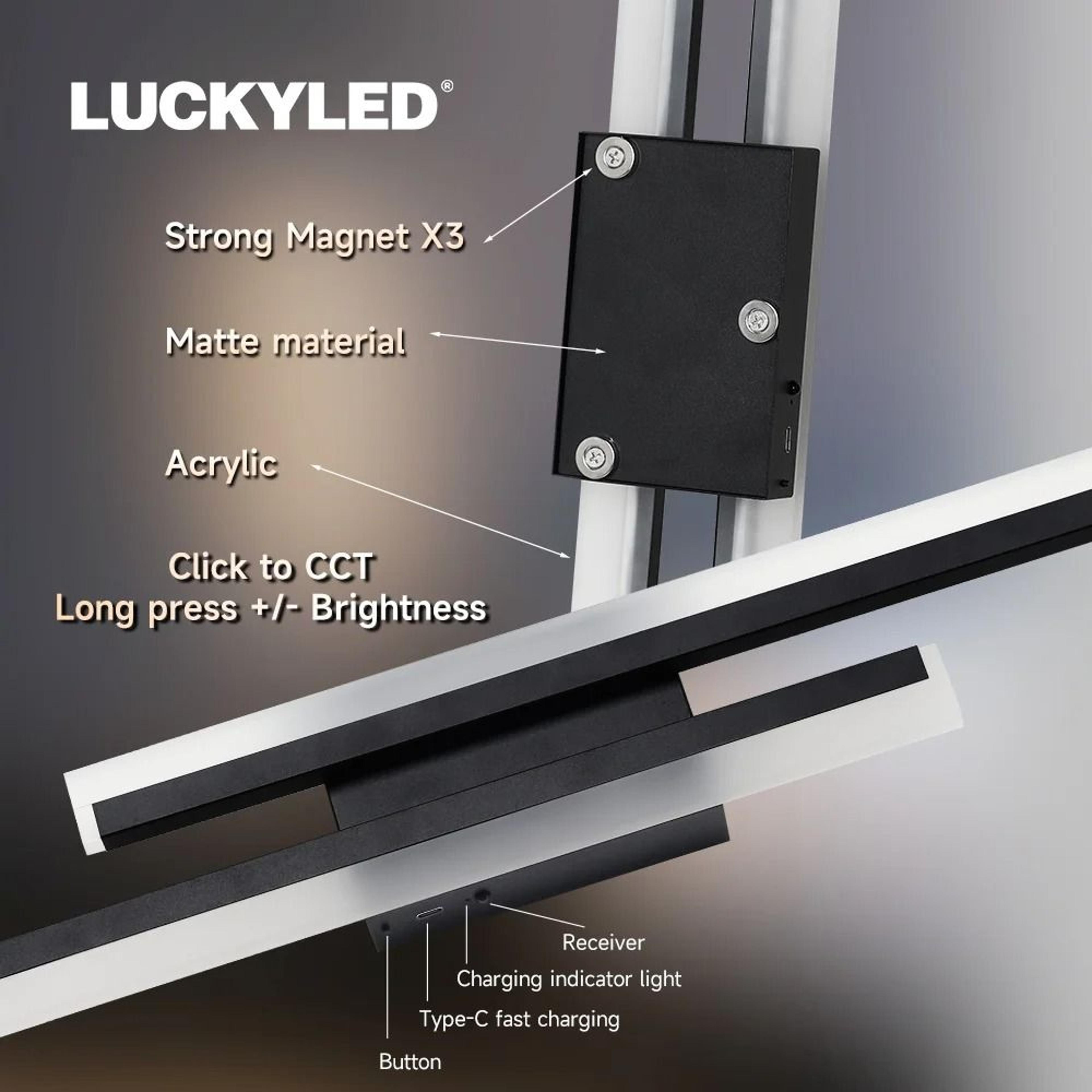 Two Pack Magnetic Acrylic Wall Sconce Set 4