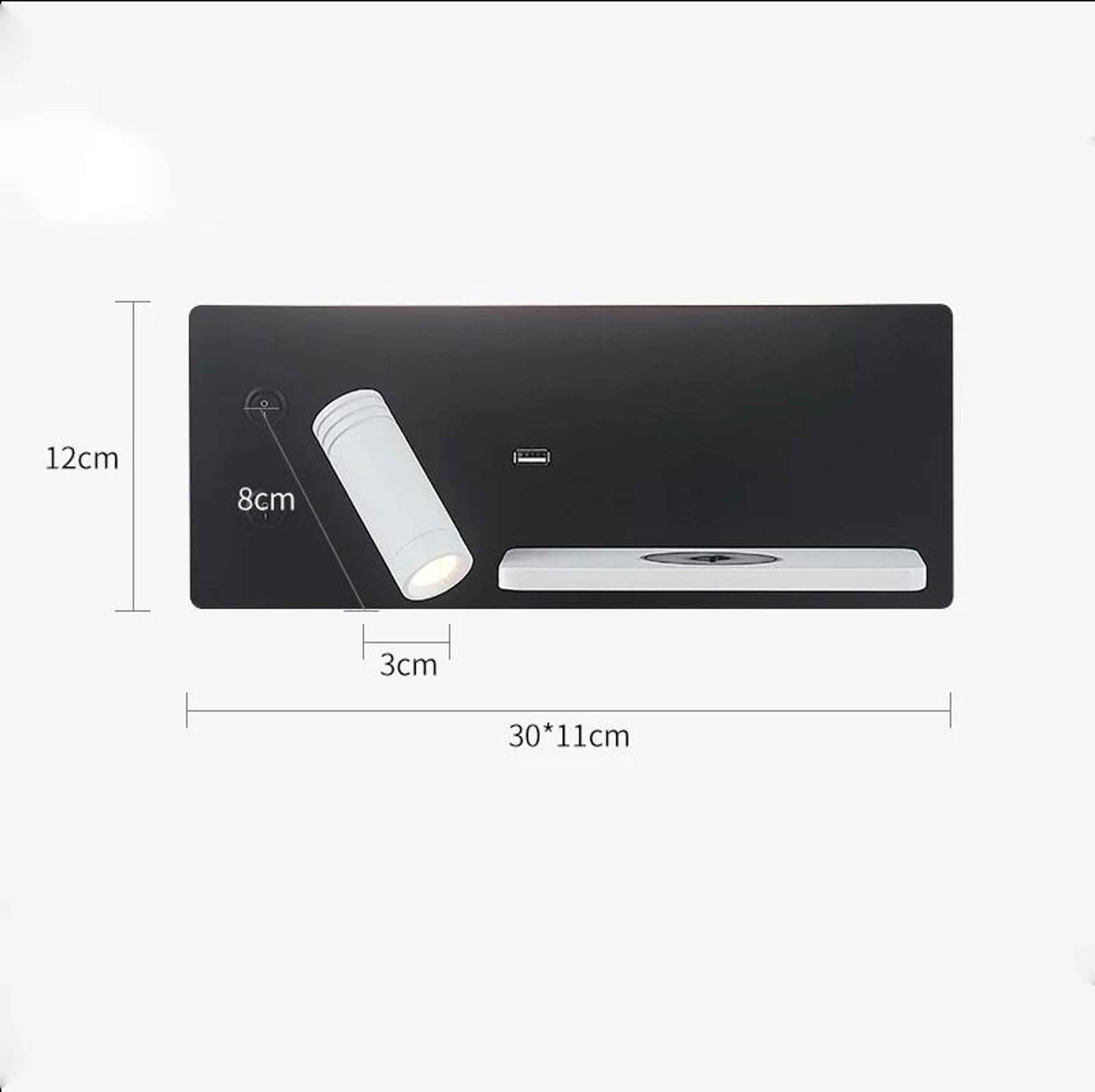 Adjustable LED Reading Wall Lamp With Dual Charging 3