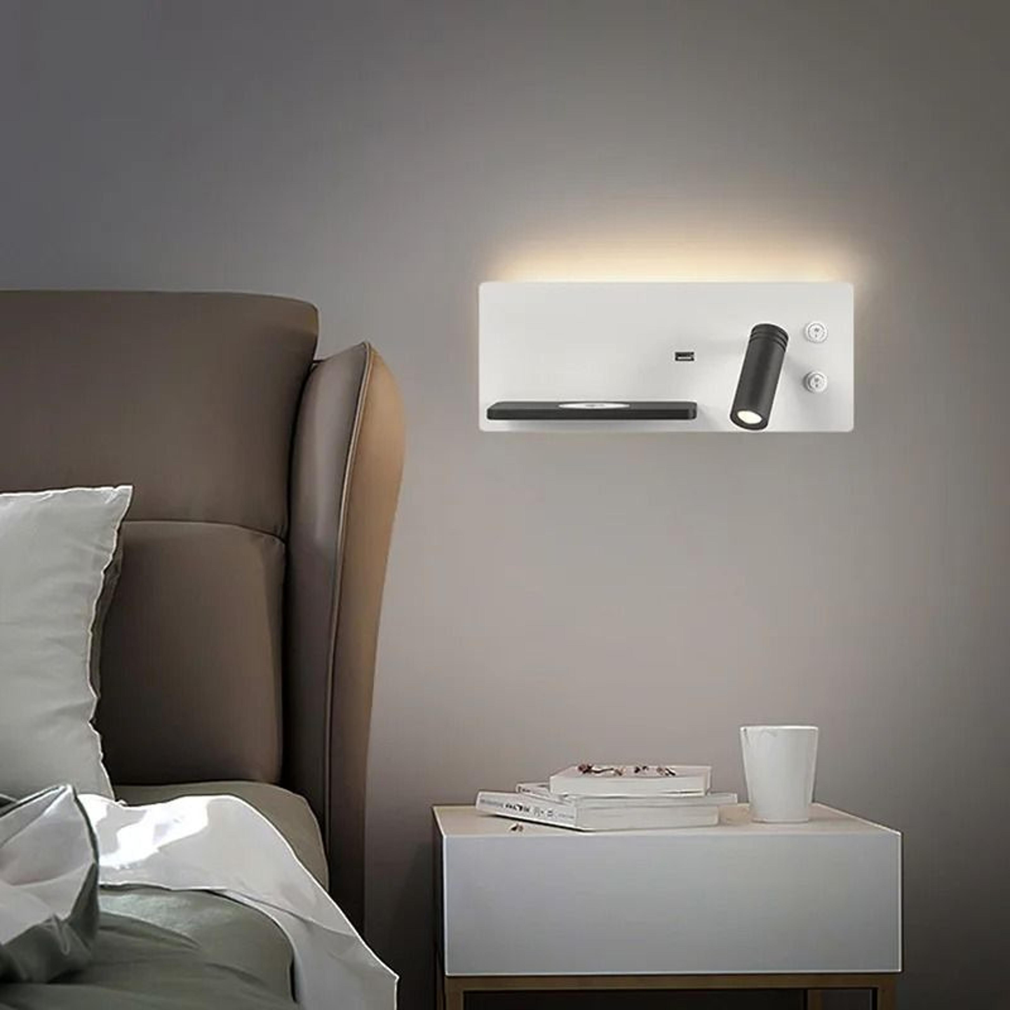 Adjustable LED Reading Wall Lamp With Dual Charging 18