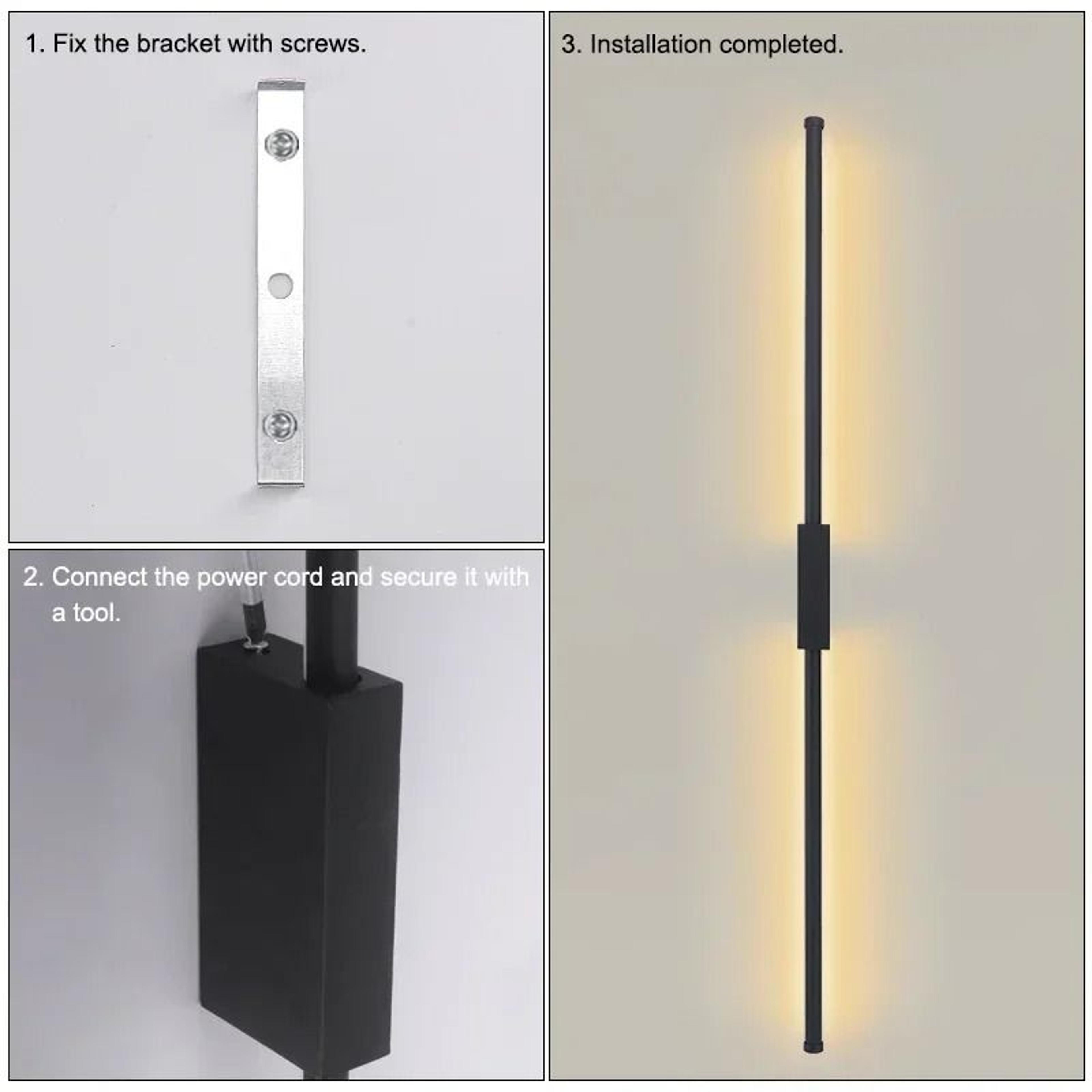 Nordic Linear LED Feature Wall Lamp 7