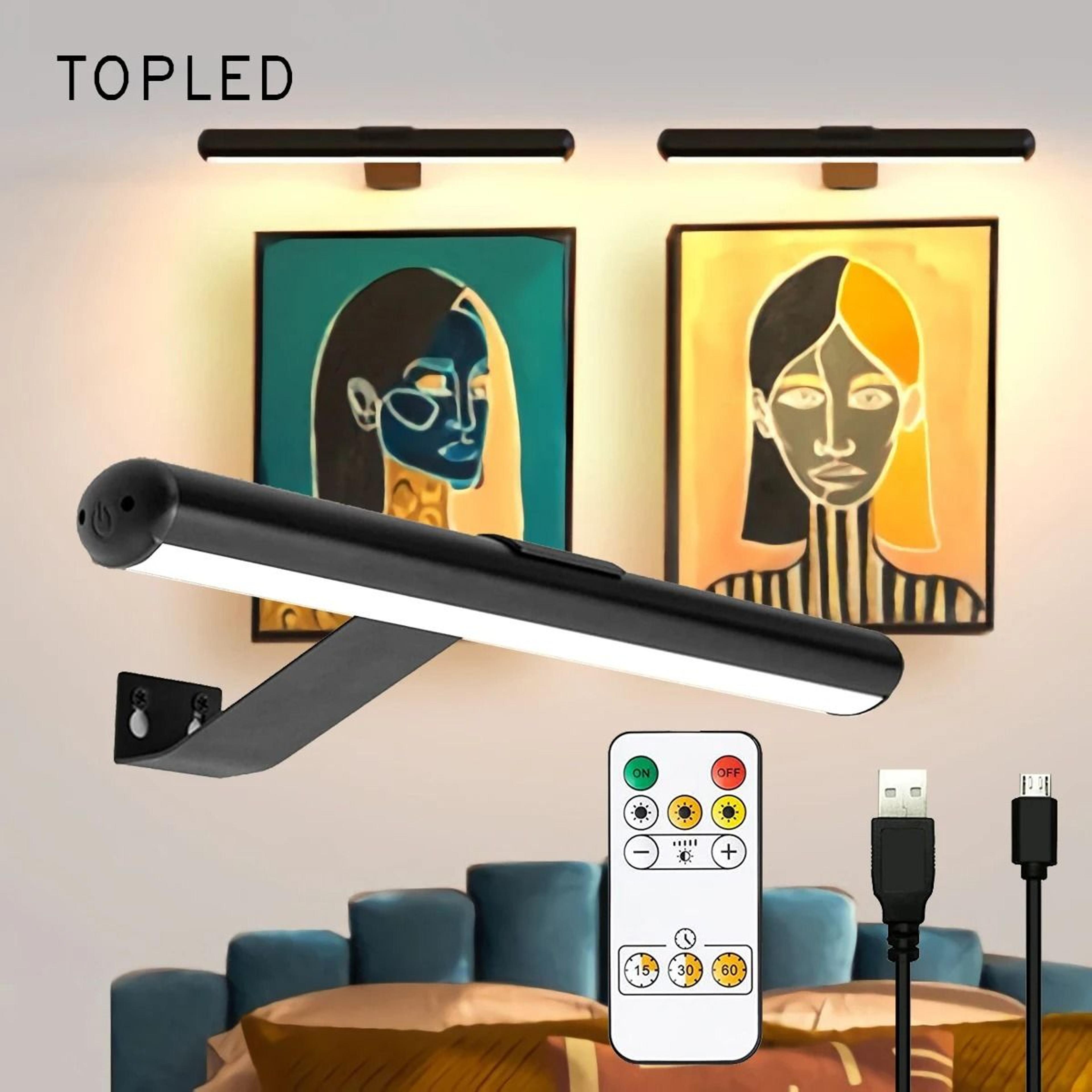Wireless Rechargeable Picture Light With Remote 8