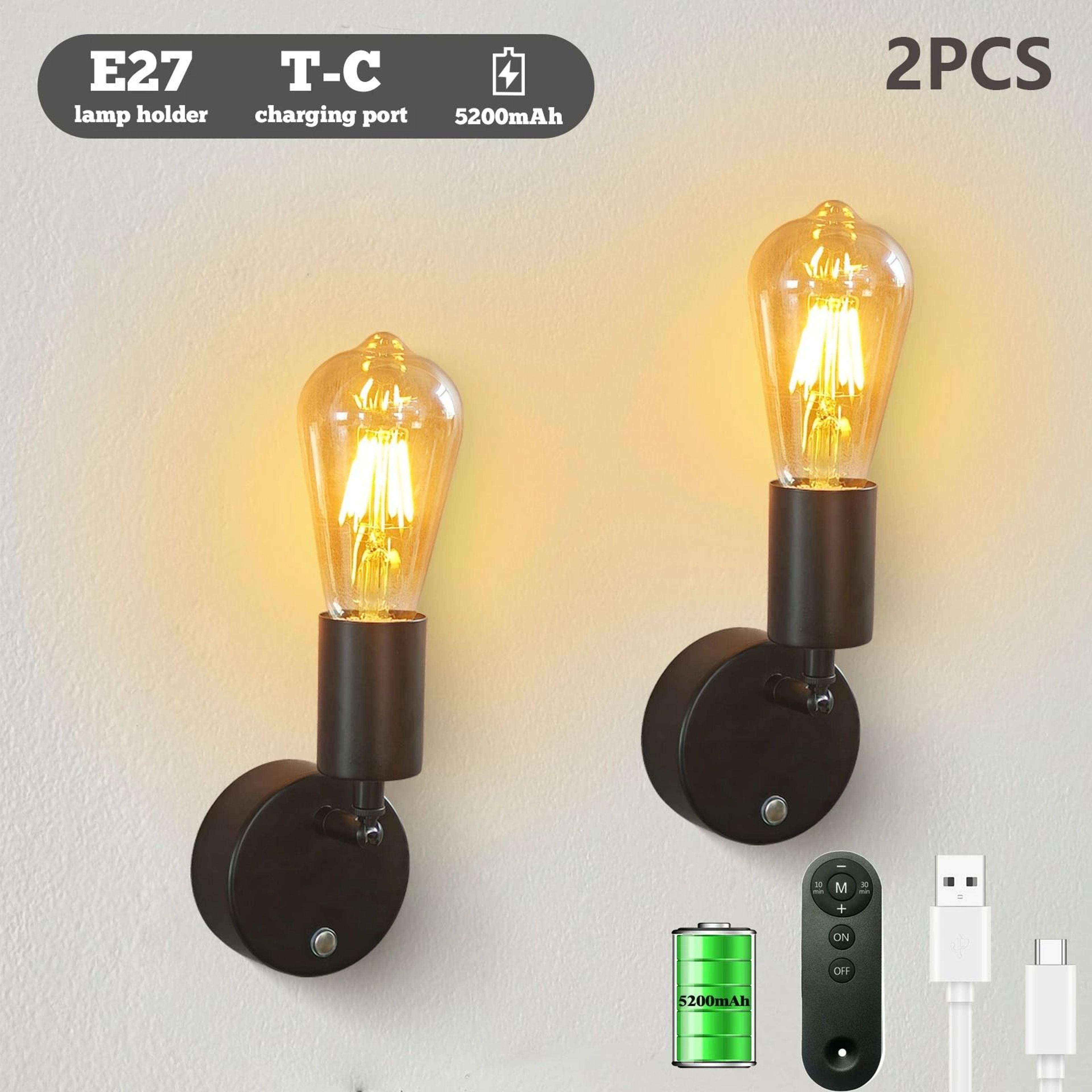 Industrial Rechargeable Wall Sconce With Remote Control 4