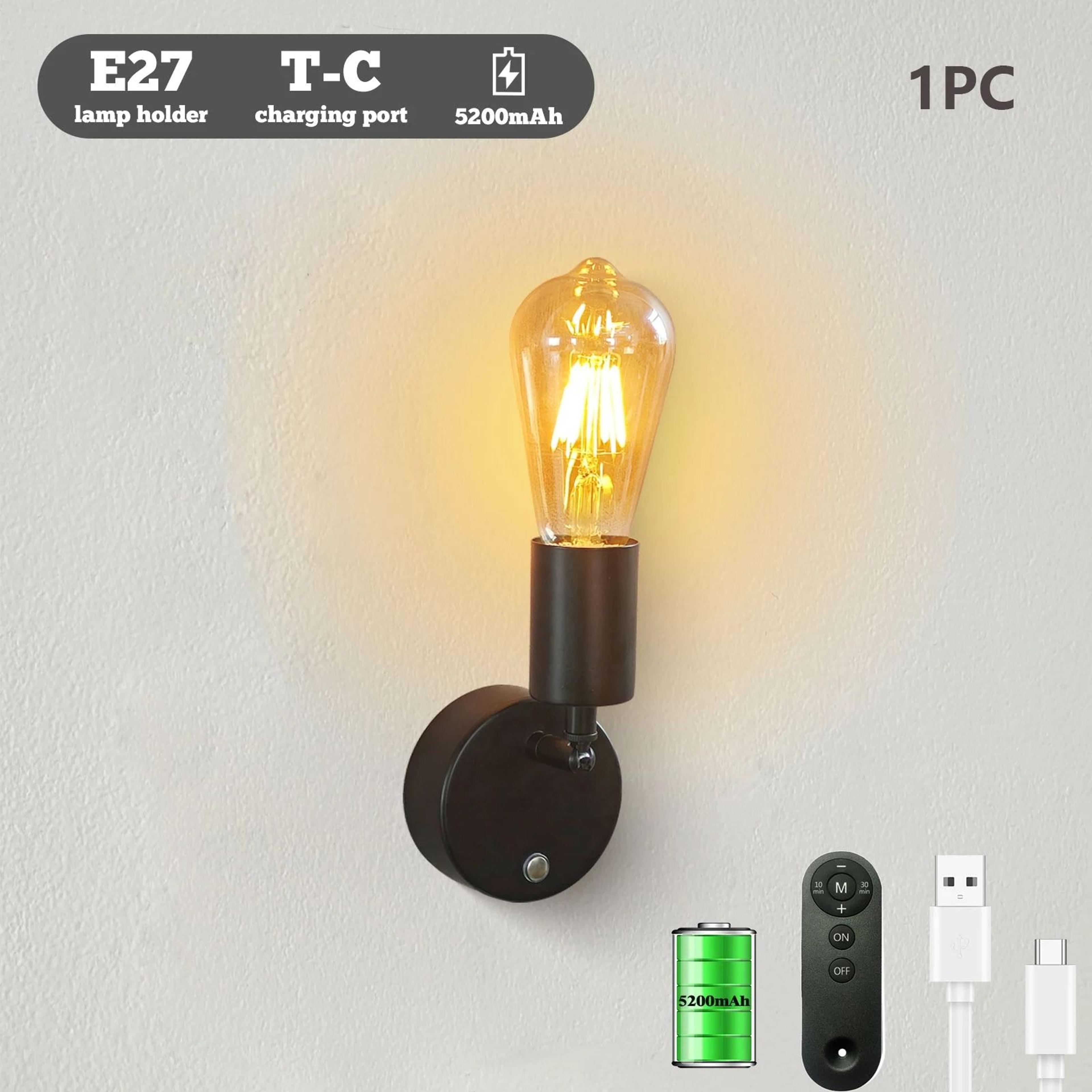 Industrial Rechargeable Wall Sconce With Remote Control 3